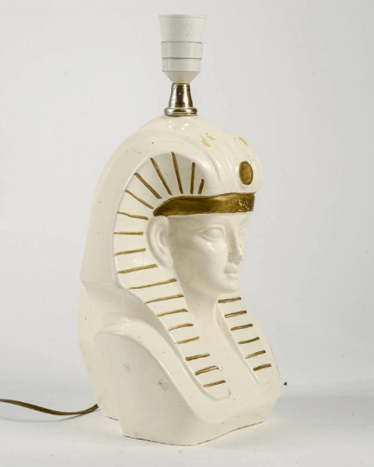 Table lamp depicting an Egyptian pharaoh, 1970s 3
