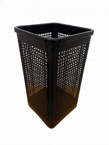 Black metal and plastic umbrella stand by Neolt, 1980s