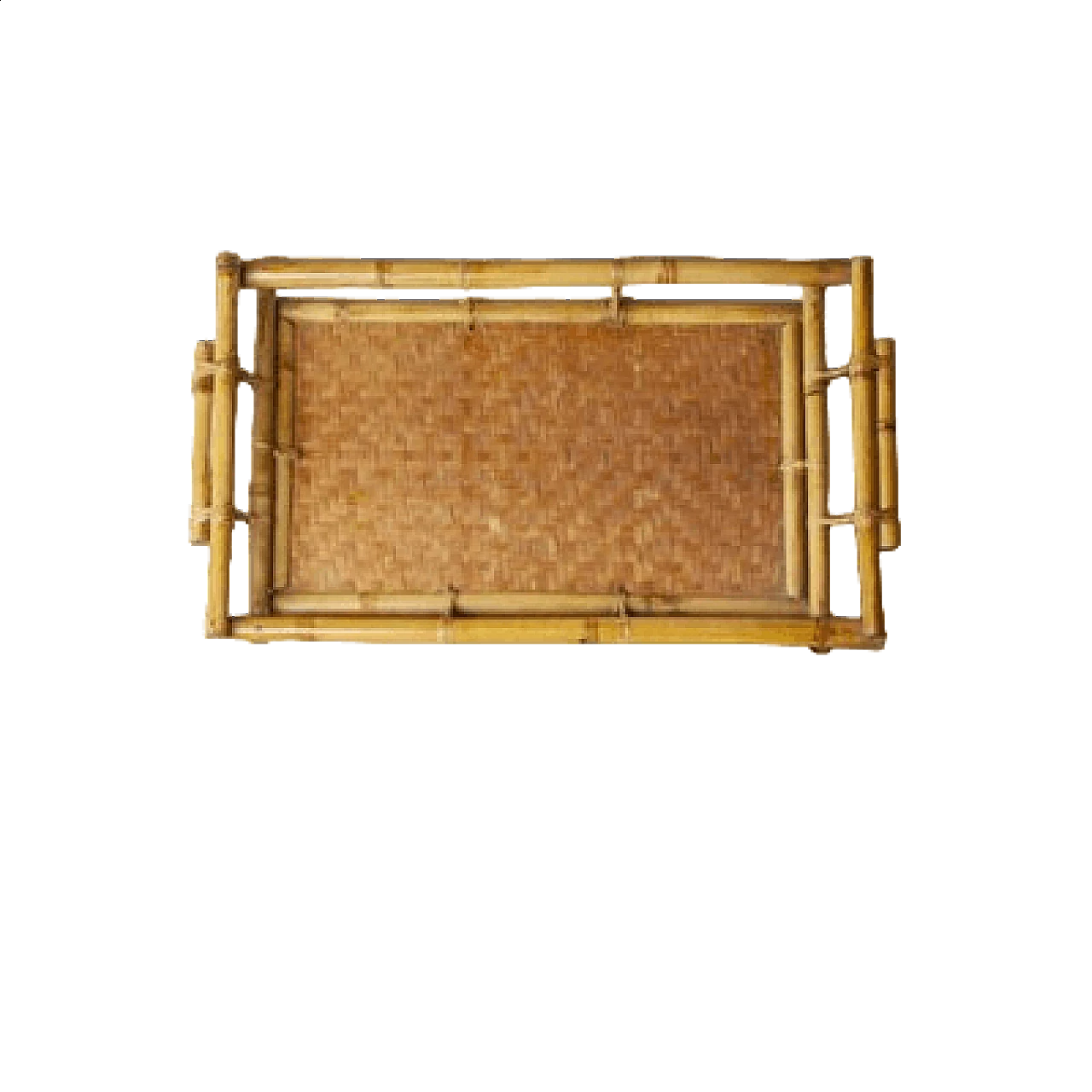 Bamboo breakfast tray, 1960s 5