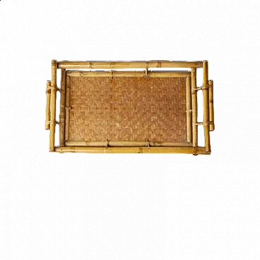 Bamboo breakfast tray, 1960s
