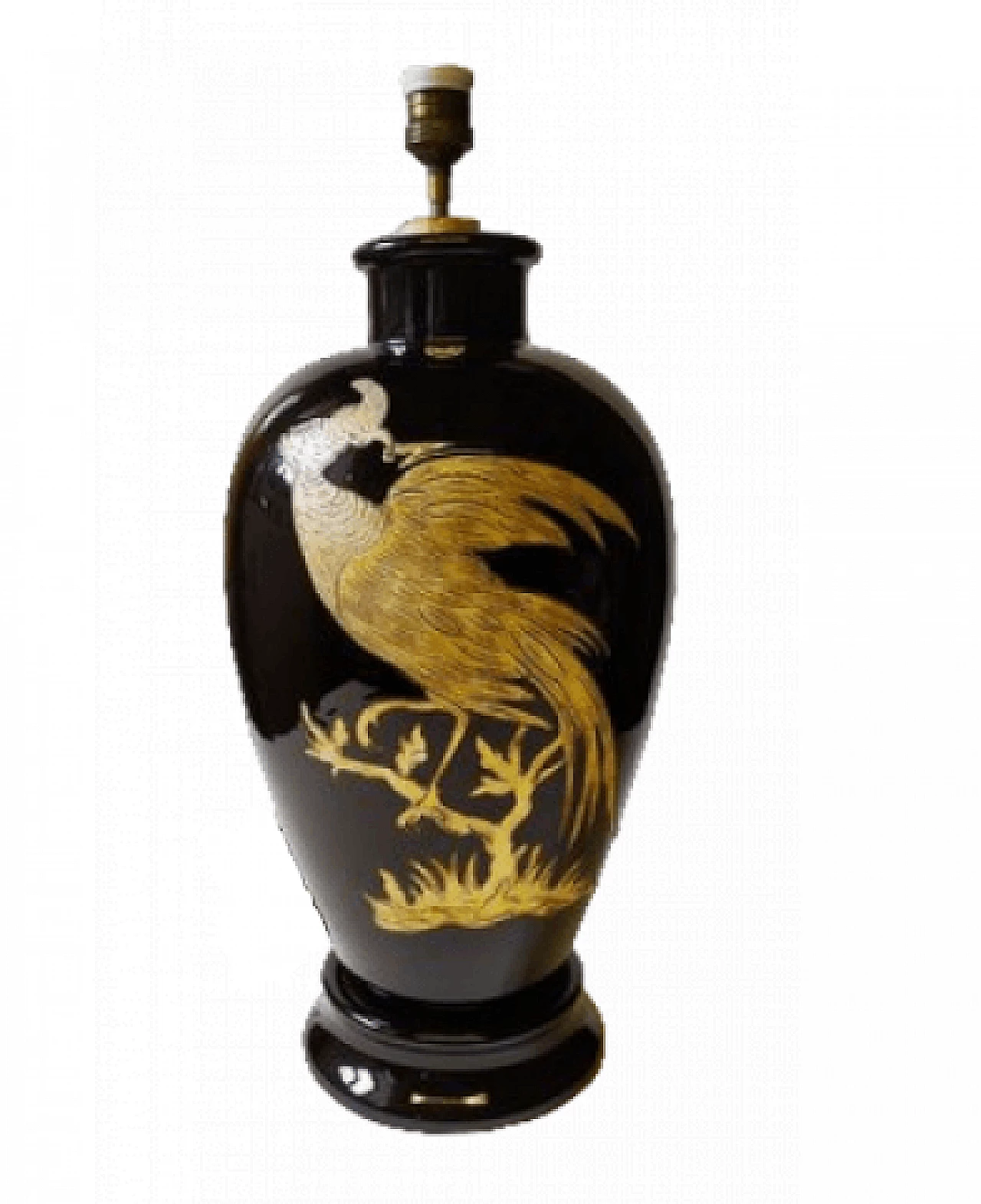 Ceramic table lamp by Urbano Zaccagnini for Zaccagnini, 1950s 6