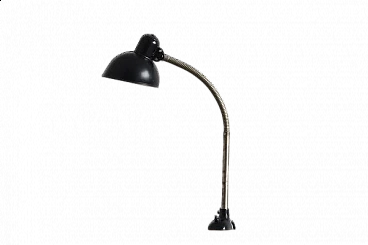 Black Bauhaus table lamp by Christian Dell for Kaiser Leuchten, 1950s