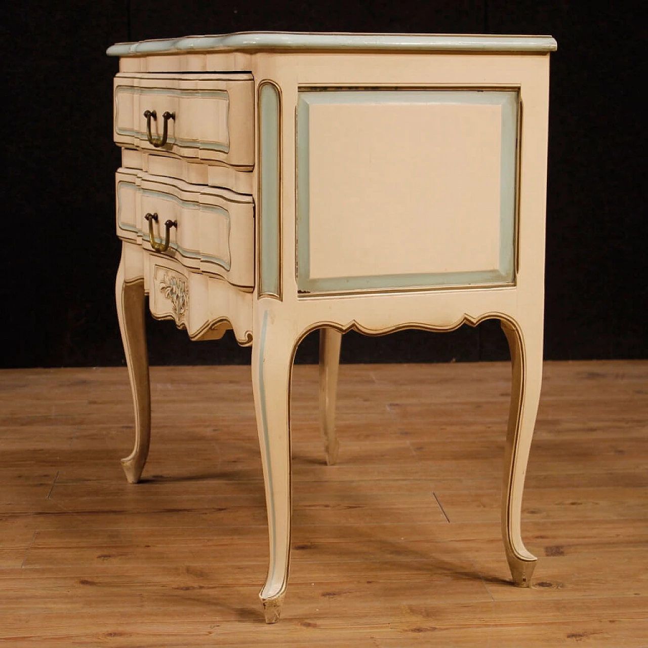 Lacquered and painted wooden dresser, 1960s 3