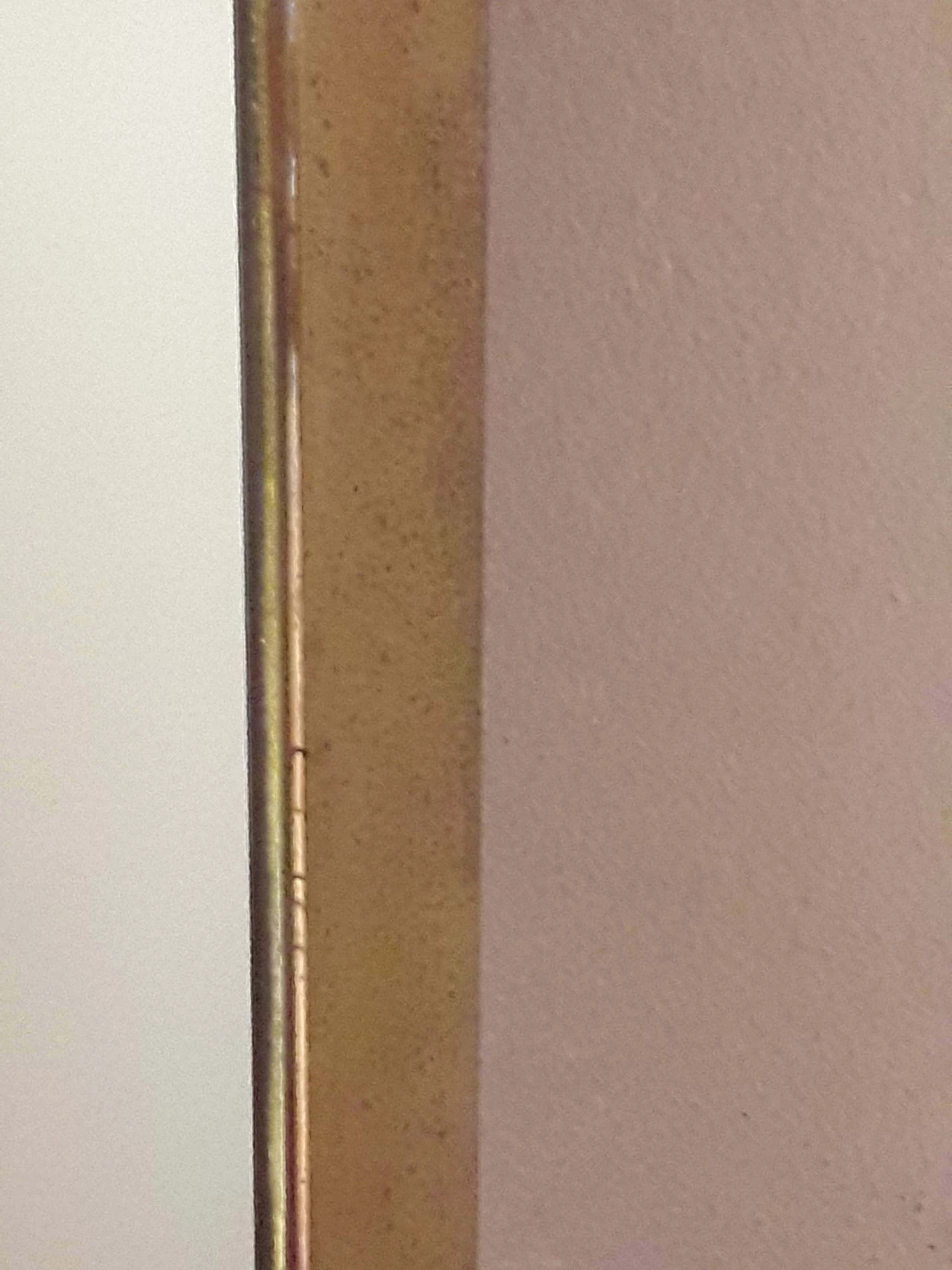 Brass mirror in the style of Gio Ponti, 1950s 1