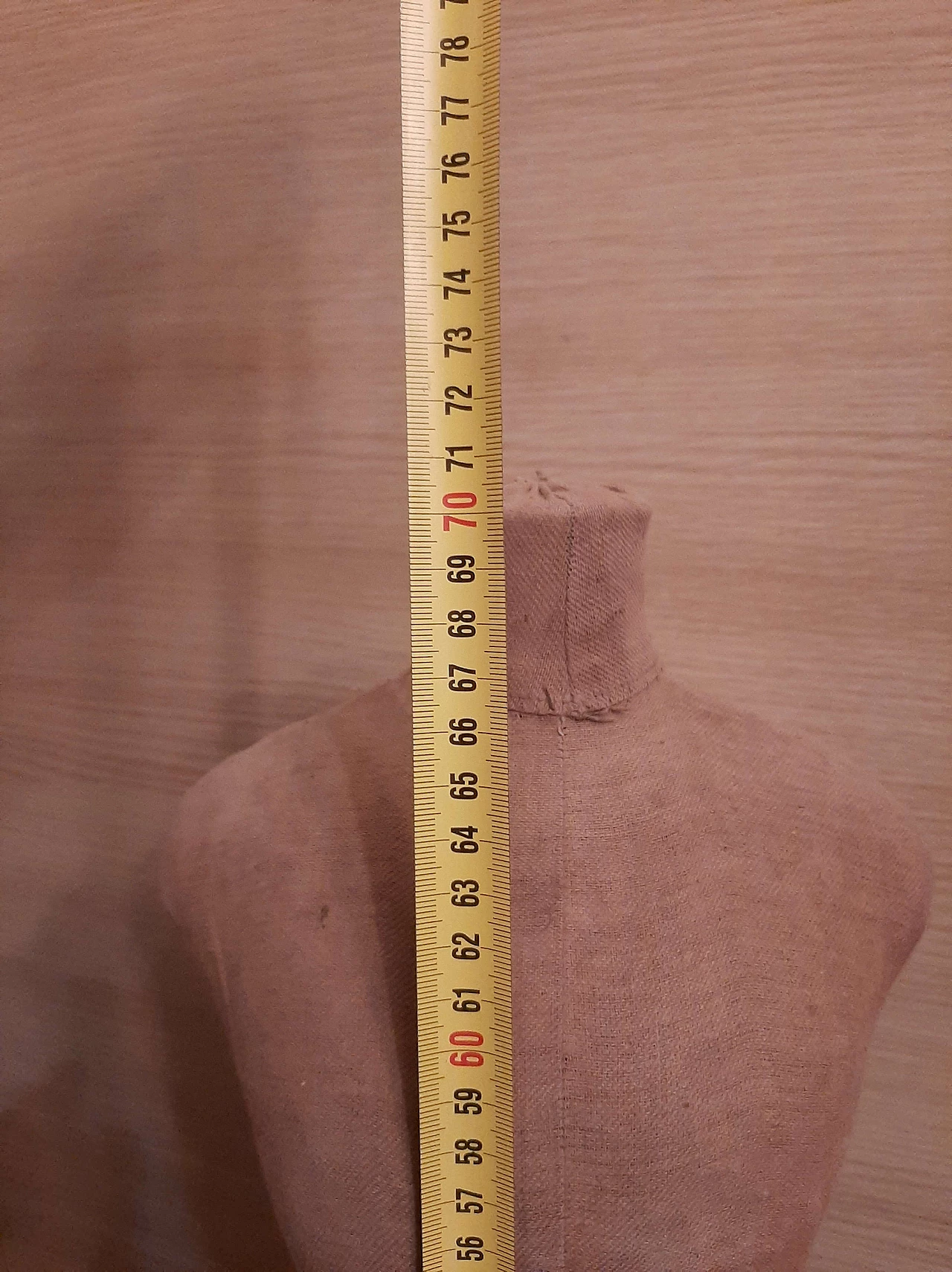 Manichino per bambola in tessuto, cartapesta e legno di D. Pighi, anni '50 4