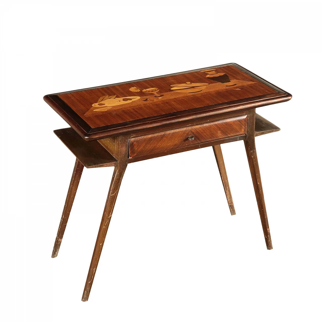 Tavolino intarsiato, anni '50 1