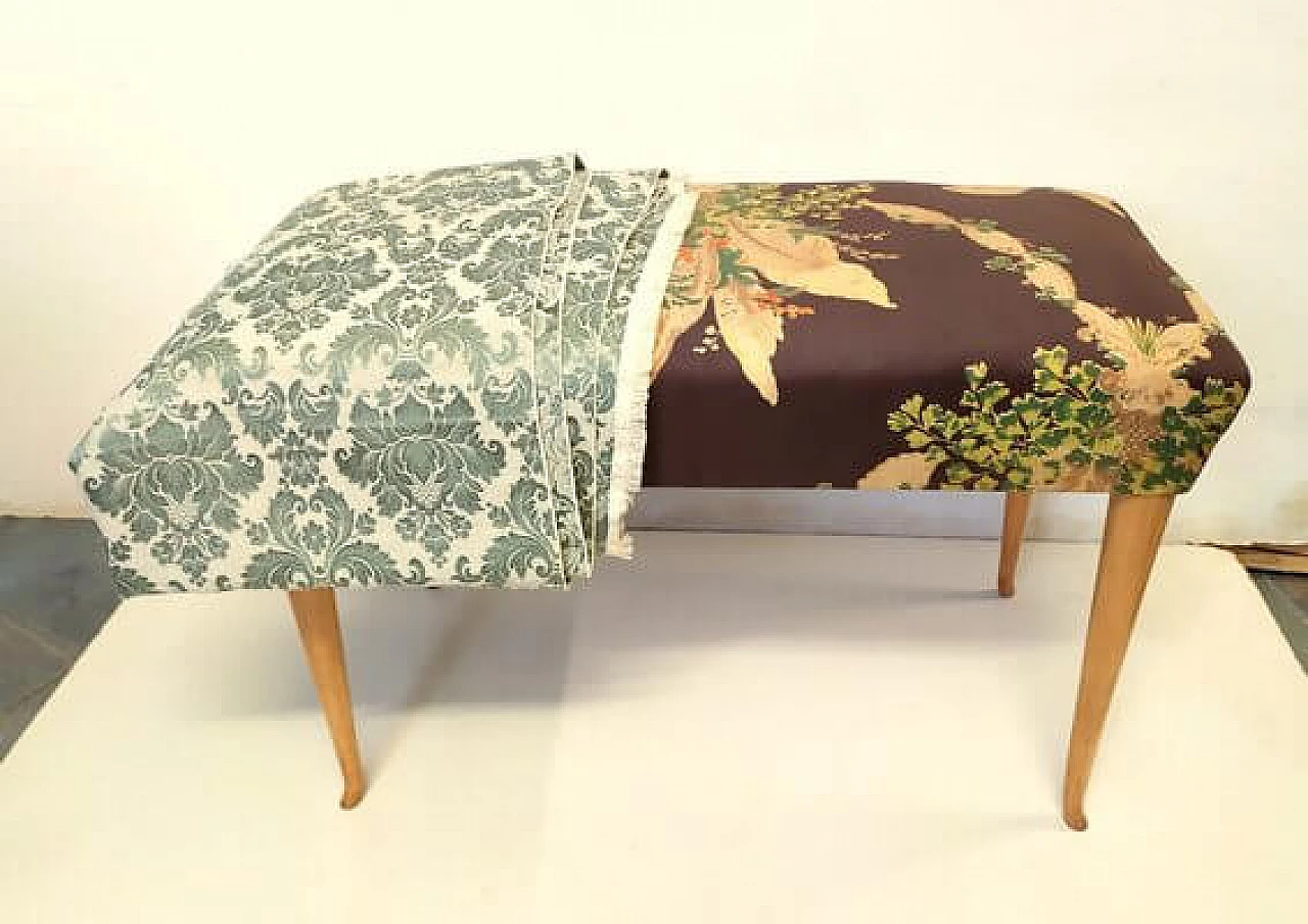 Fabric bench attributed to Osvaldo Borsani, 1940s 4