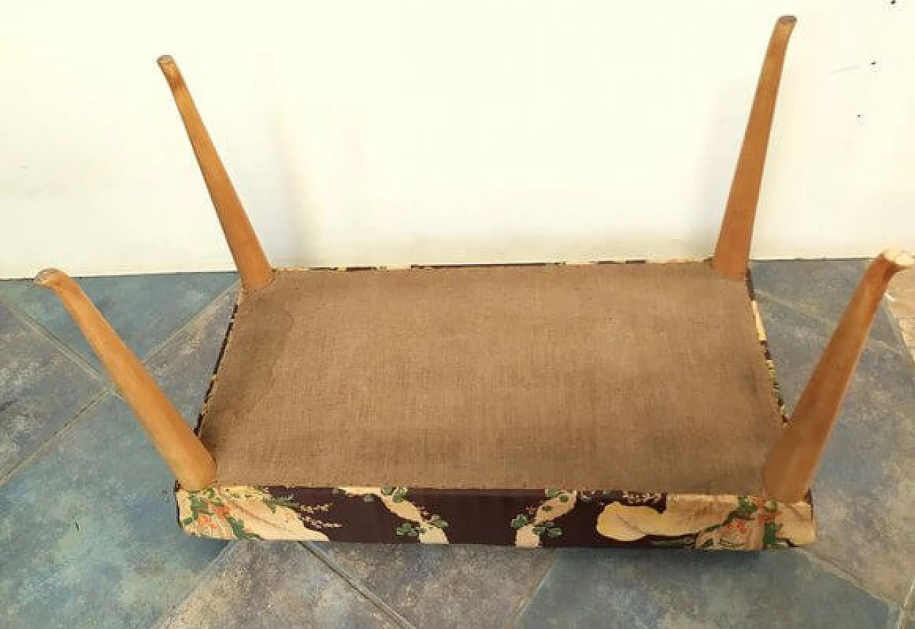 Fabric bench attributed to Osvaldo Borsani, 1940s 8