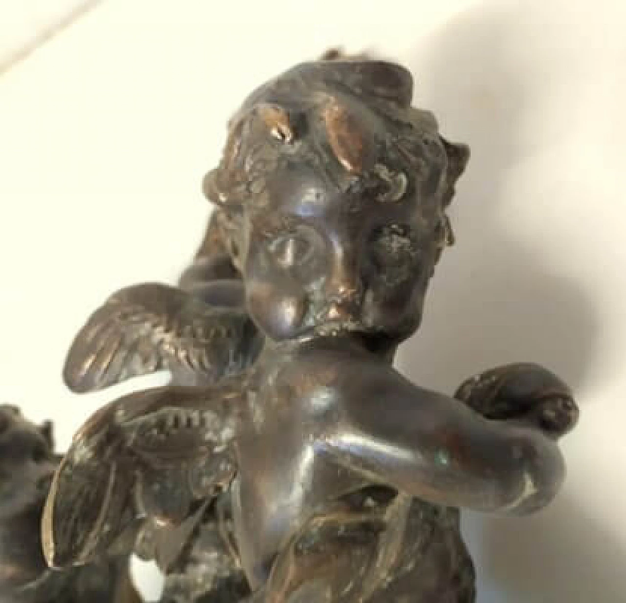 Cast bronze sculpture of putti, late 19th century 6