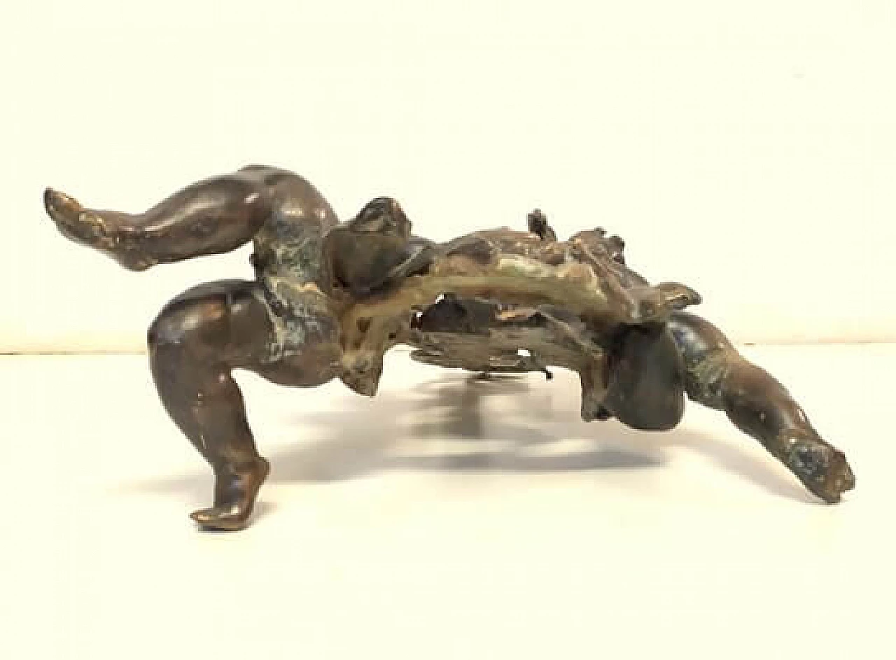 Cast bronze sculpture of putti, late 19th century 9