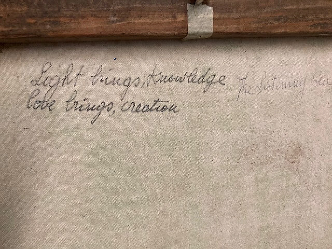 Conchita, donna con uccello e conchiglia, dipinto a olio su tela 9