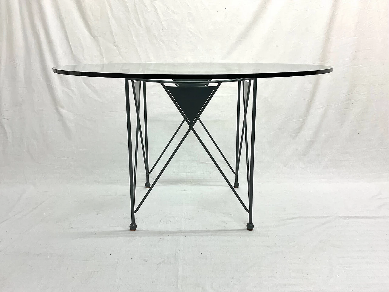 6 Sedie e tavolo Midway di Frank Lloyd Wright per Cassina, anni '80 4
