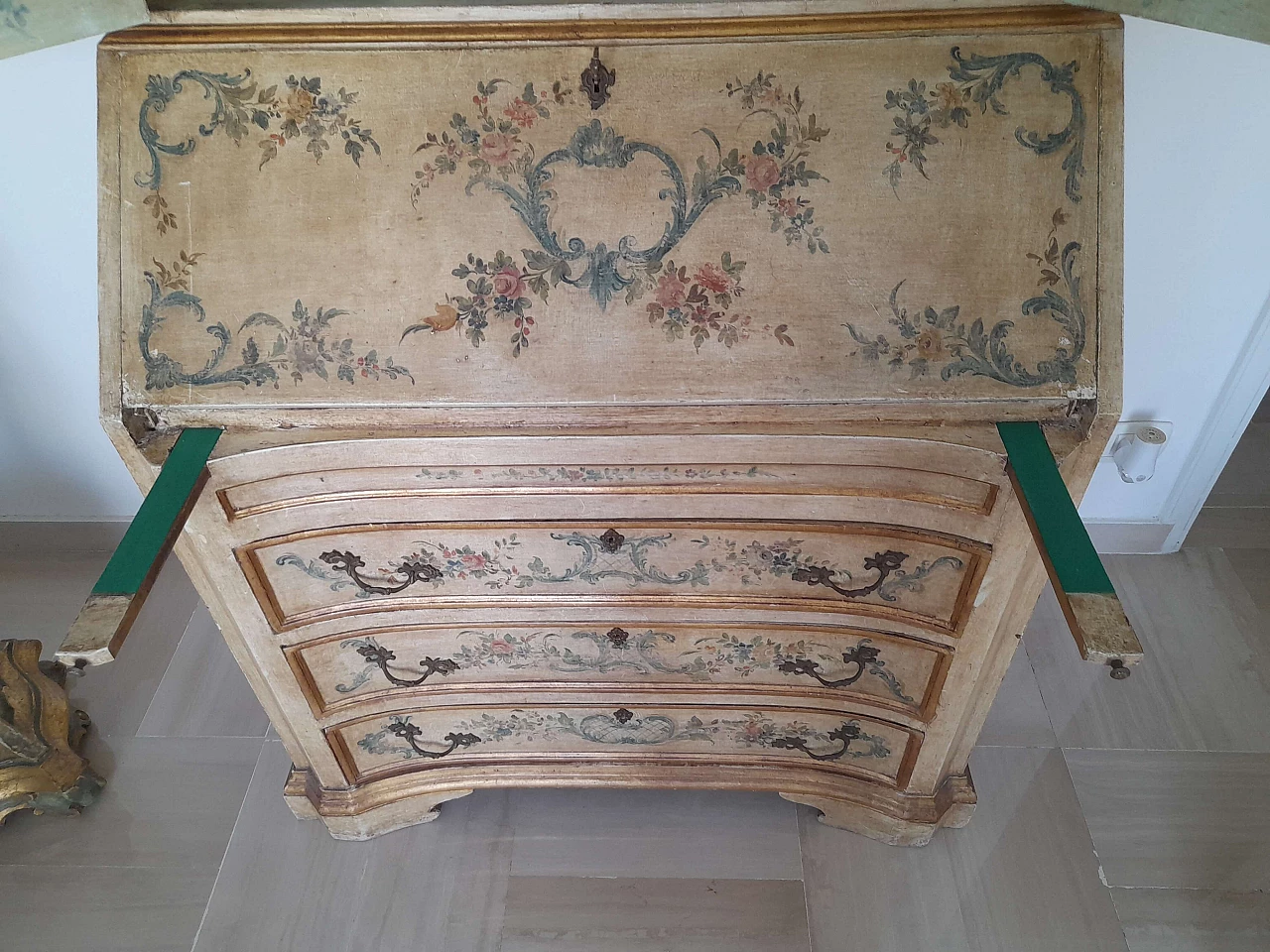 Trumeau dipinto e laccato, anni '20 1311542