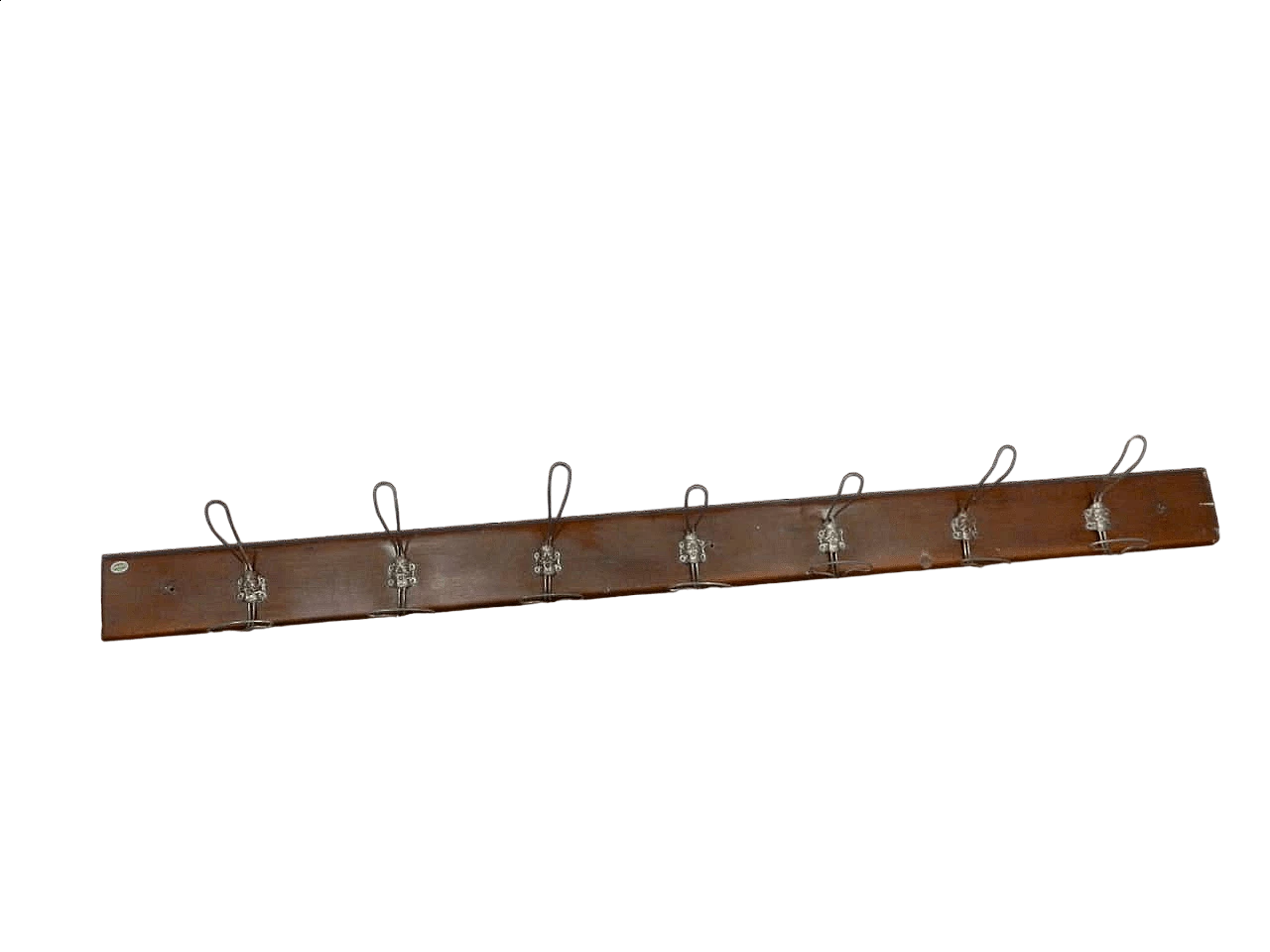 Spruce wall-mounted coat rack, 1960s 7