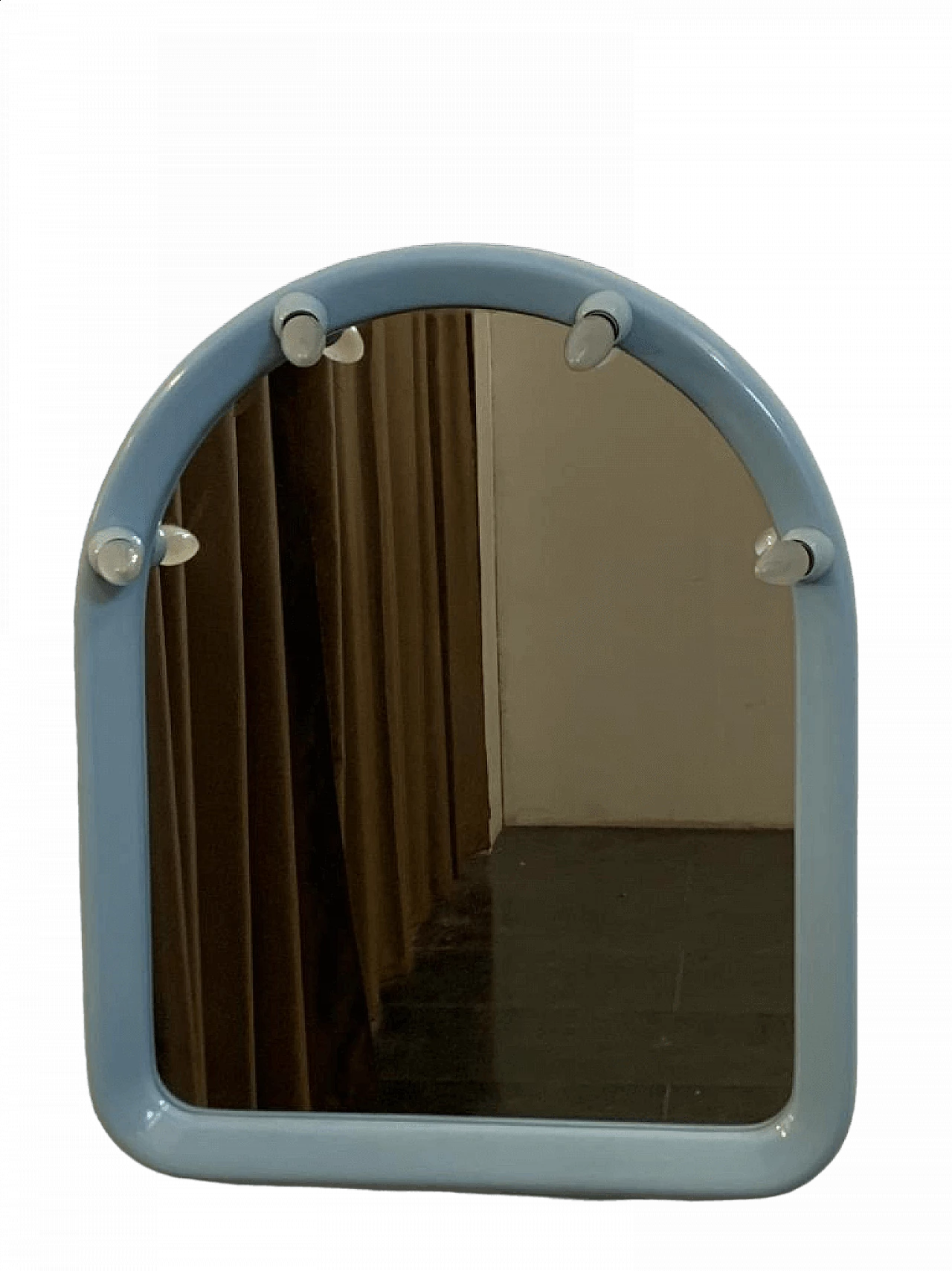 Plastic mirror with illuminating fittings for Carrara & Matta, 1970s 10