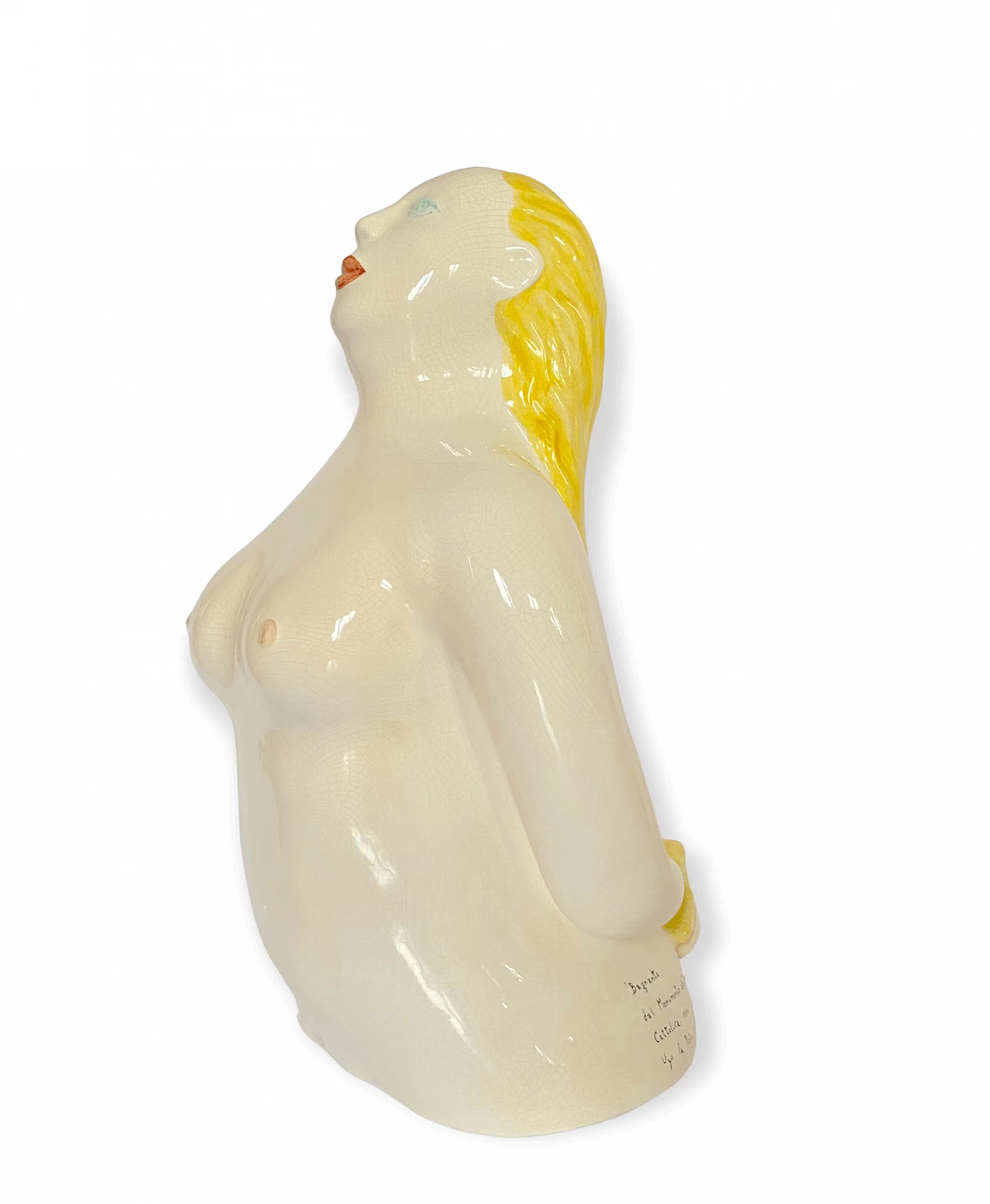 Ugo La Pietra, Bather, glazed ceramic sculpture, 1990 11