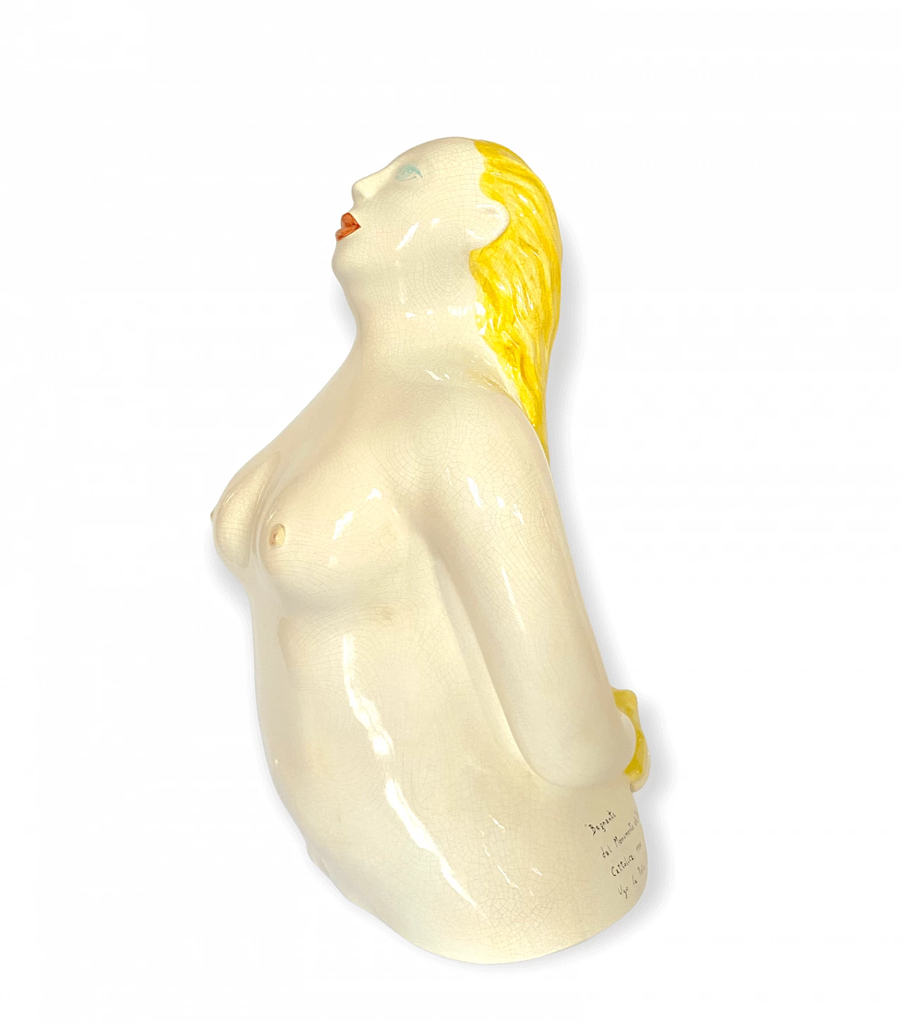 Ugo La Pietra, Bather, glazed ceramic sculpture, 1990 12