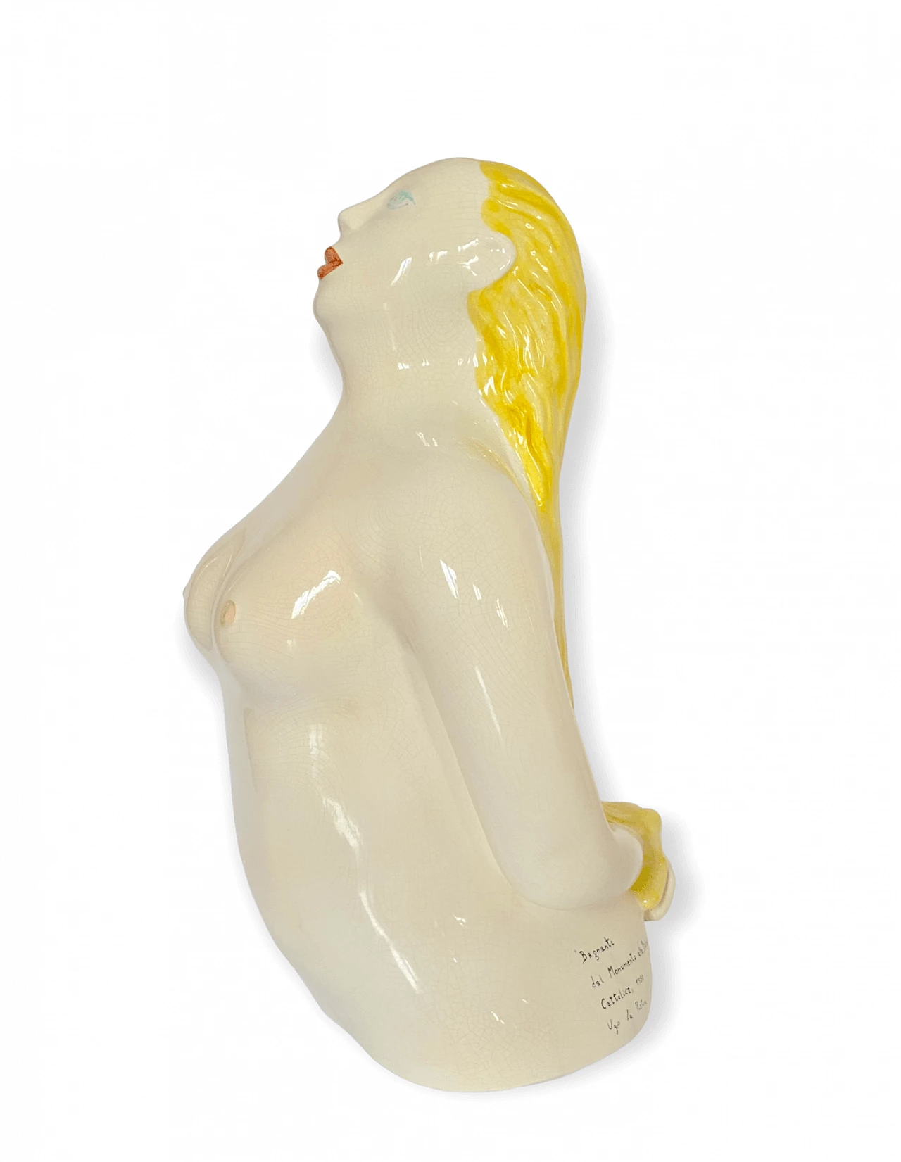 Ugo La Pietra, Bather, glazed ceramic sculpture, 1990 13