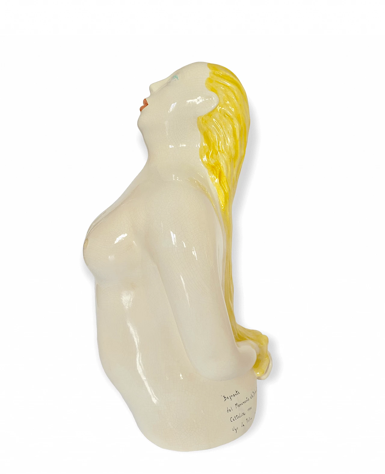 Ugo La Pietra, Bather, glazed ceramic sculpture, 1990 16