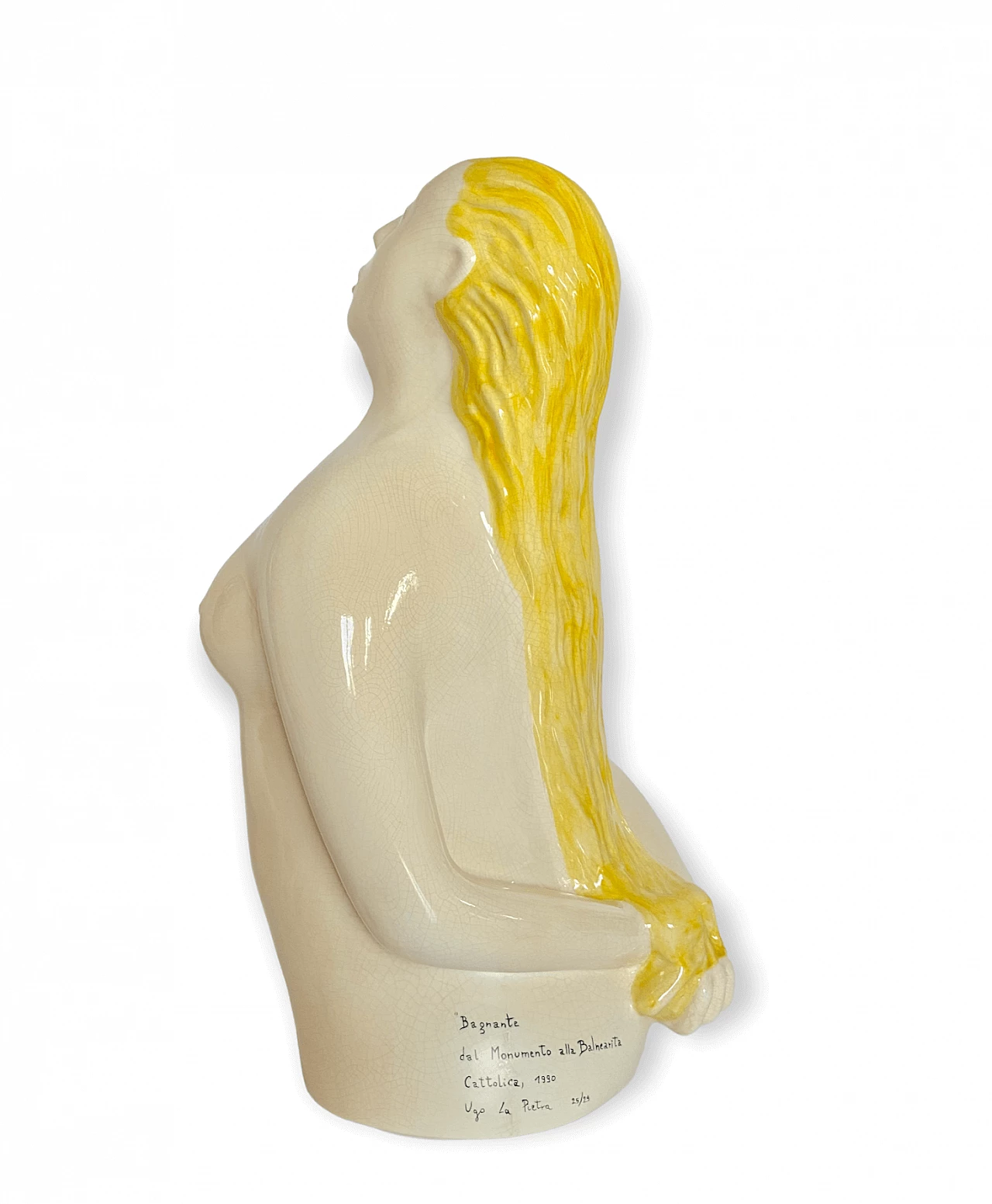 Ugo La Pietra, Bather, glazed ceramic sculpture, 1990 17
