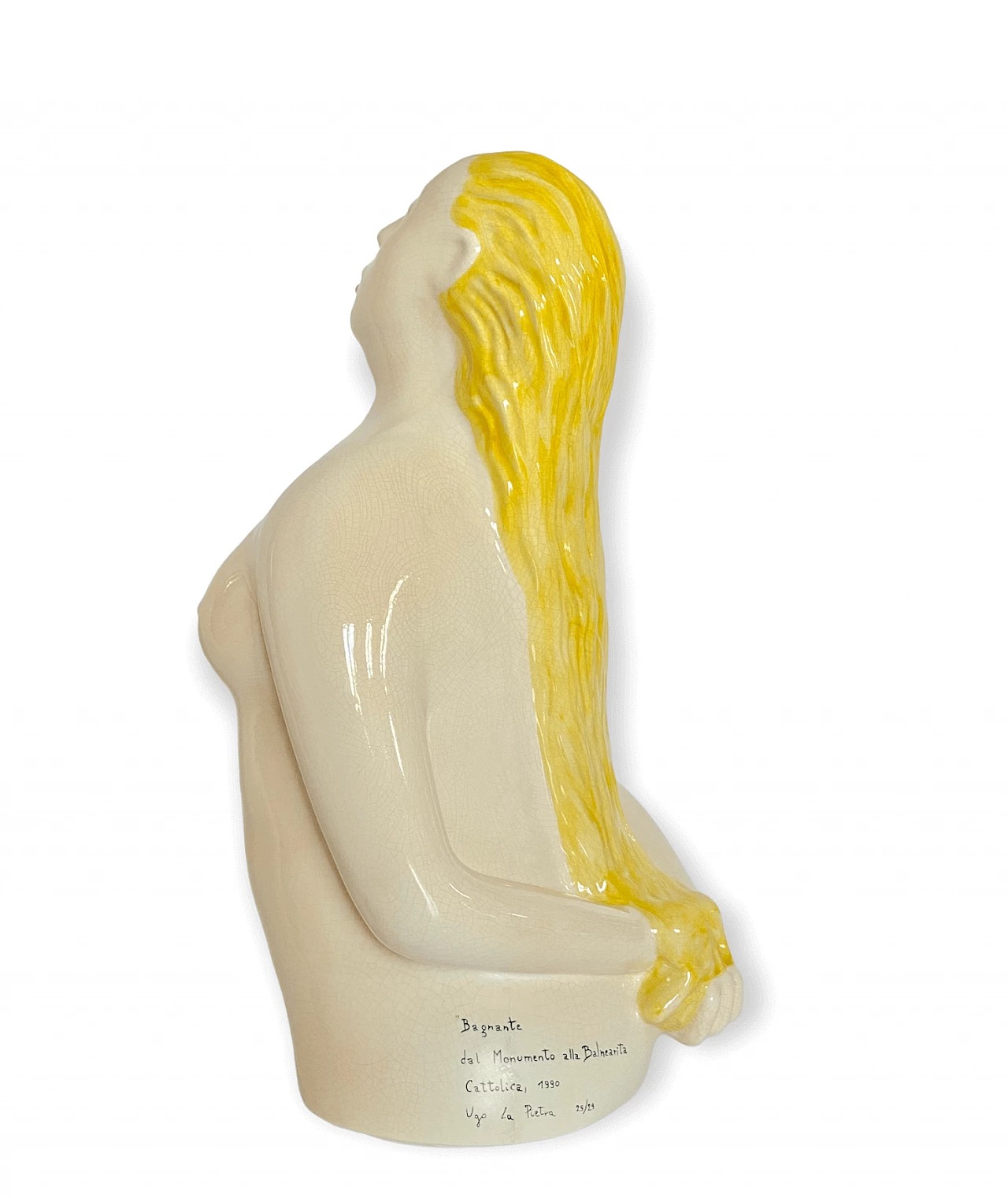 Ugo La Pietra, Bather, glazed ceramic sculpture, 1990 18
