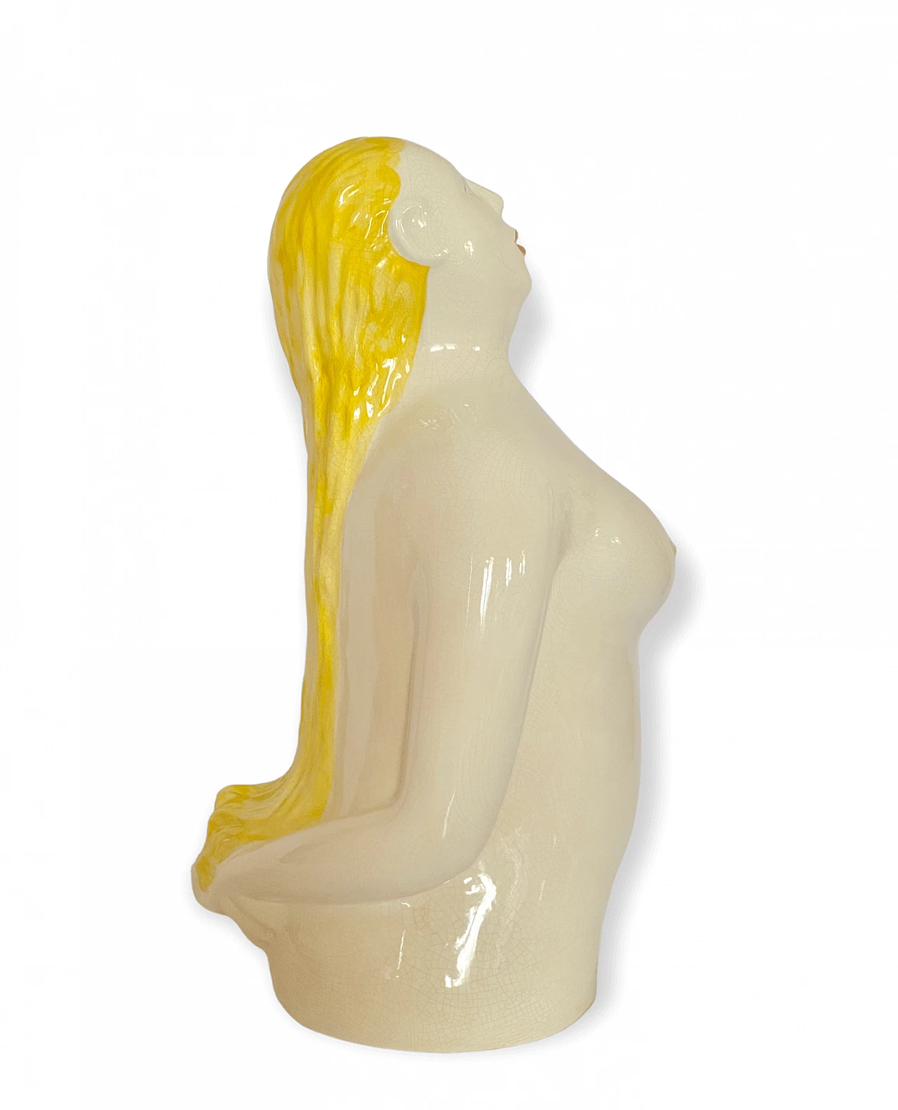 Ugo La Pietra, Bather, glazed ceramic sculpture, 1990 25