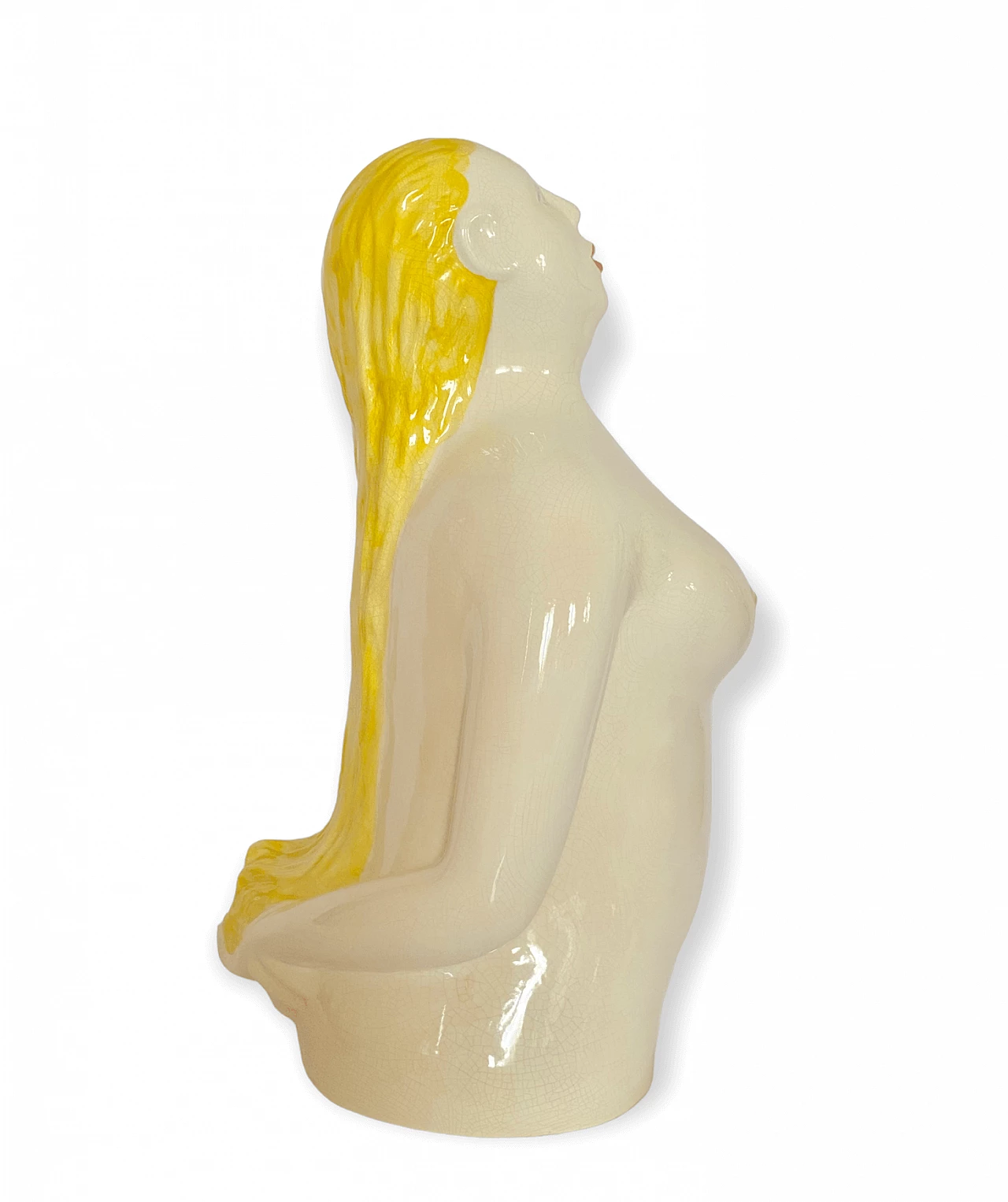 Ugo La Pietra, Bather, glazed ceramic sculpture, 1990 26