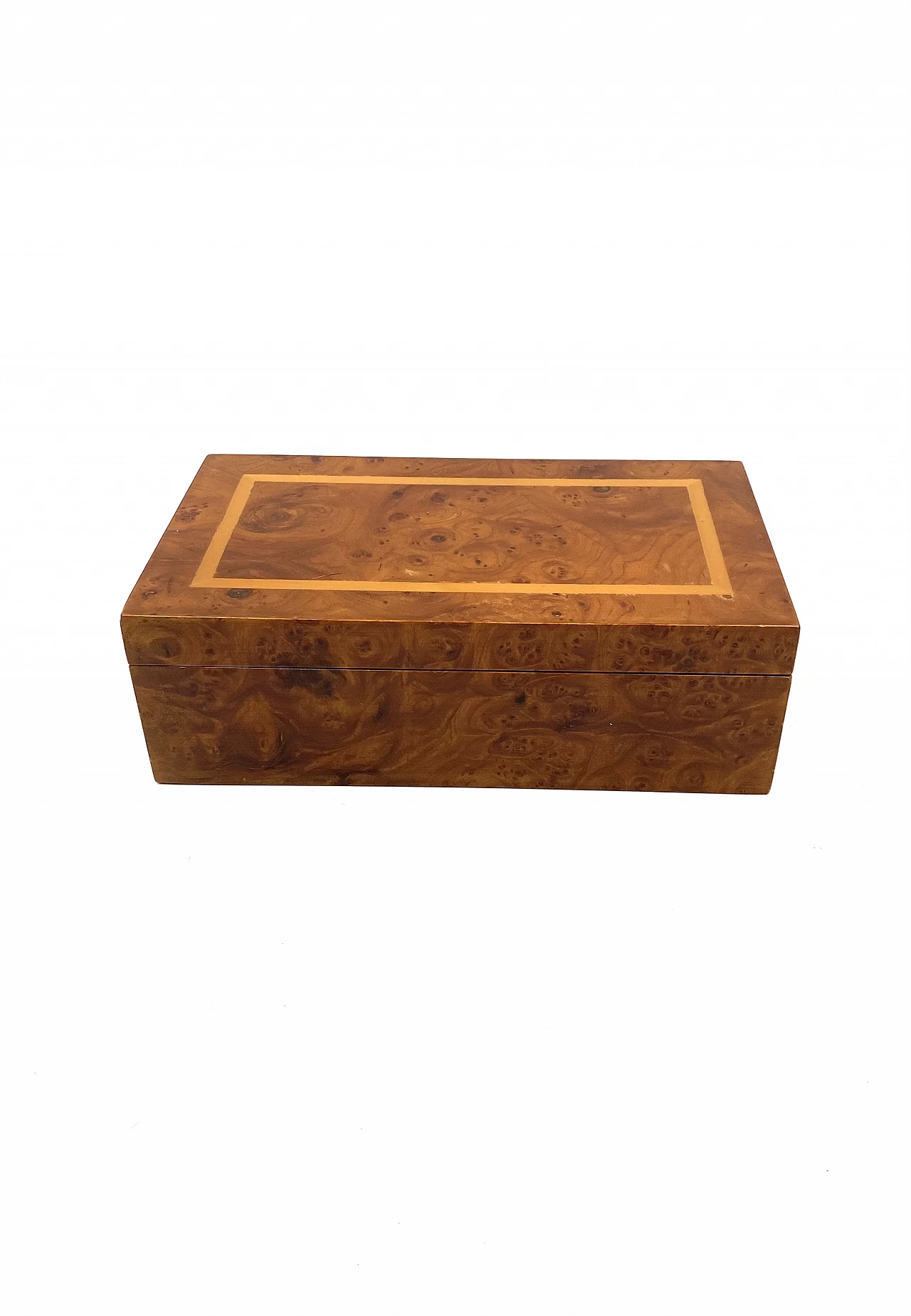 Pair of ashtrays, lighter and cigar holder in brass and wood, 1970s 15