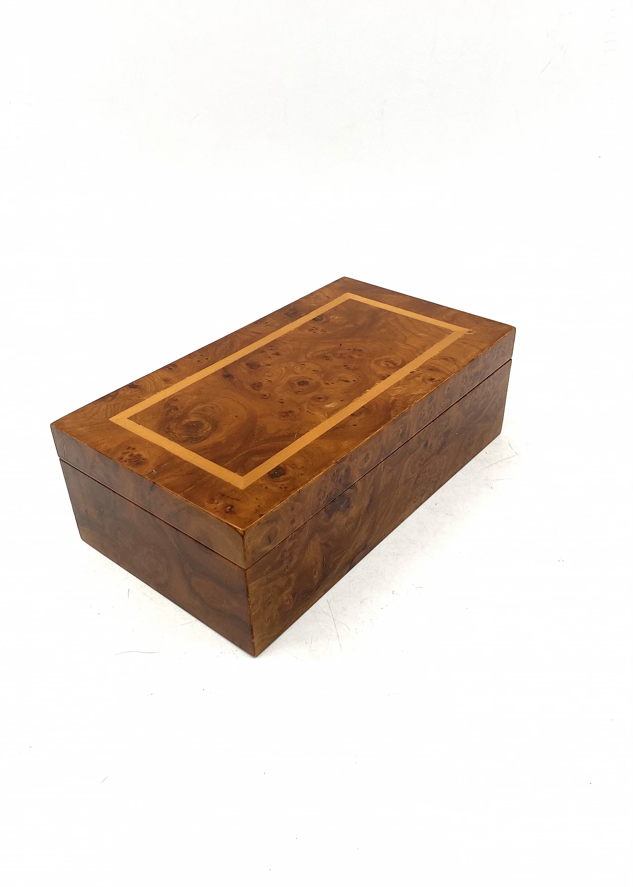 Pair of ashtrays, lighter and cigar holder in brass and wood, 1970s 16