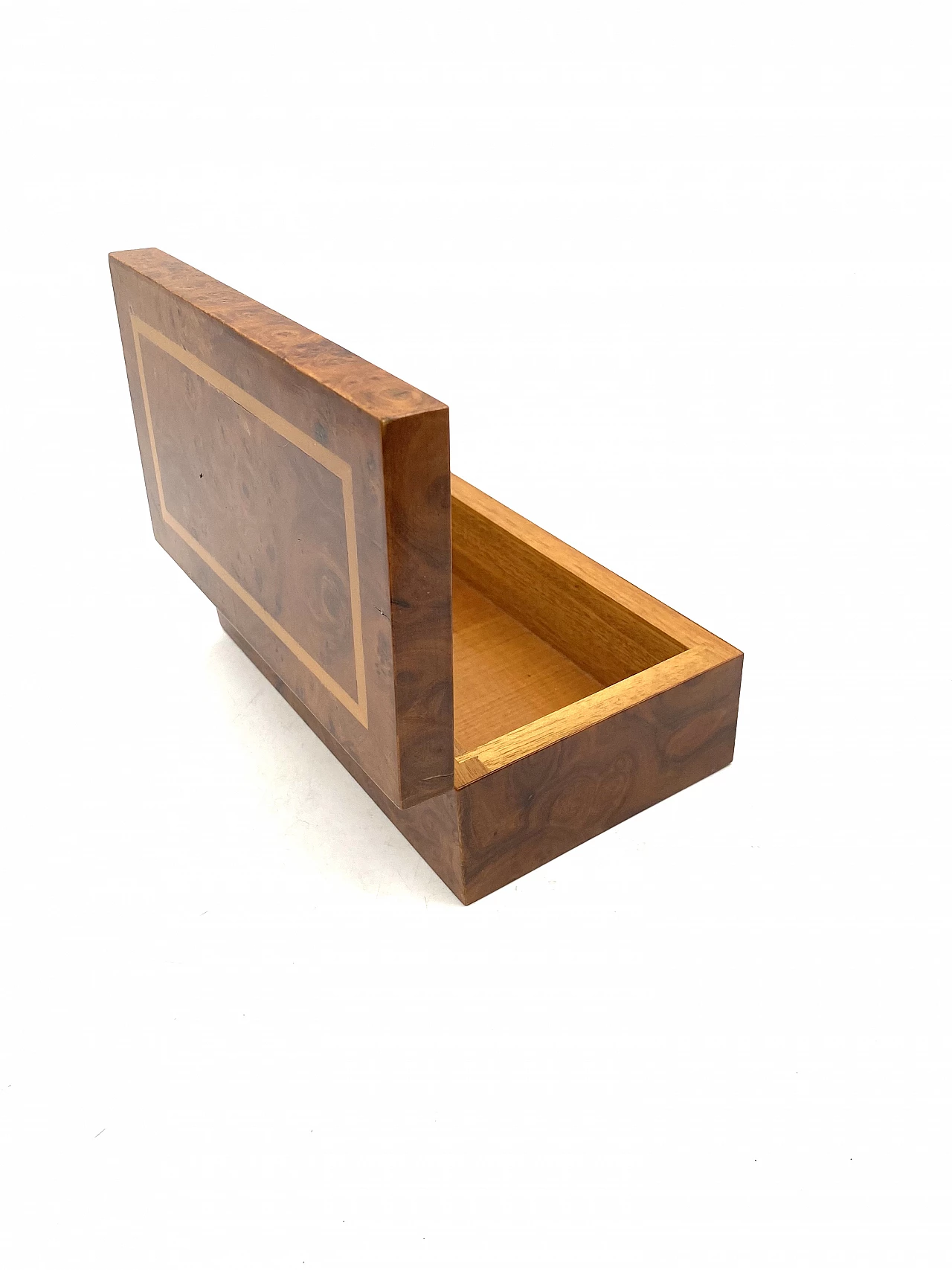 Pair of ashtrays, lighter and cigar holder in brass and wood, 1970s 19