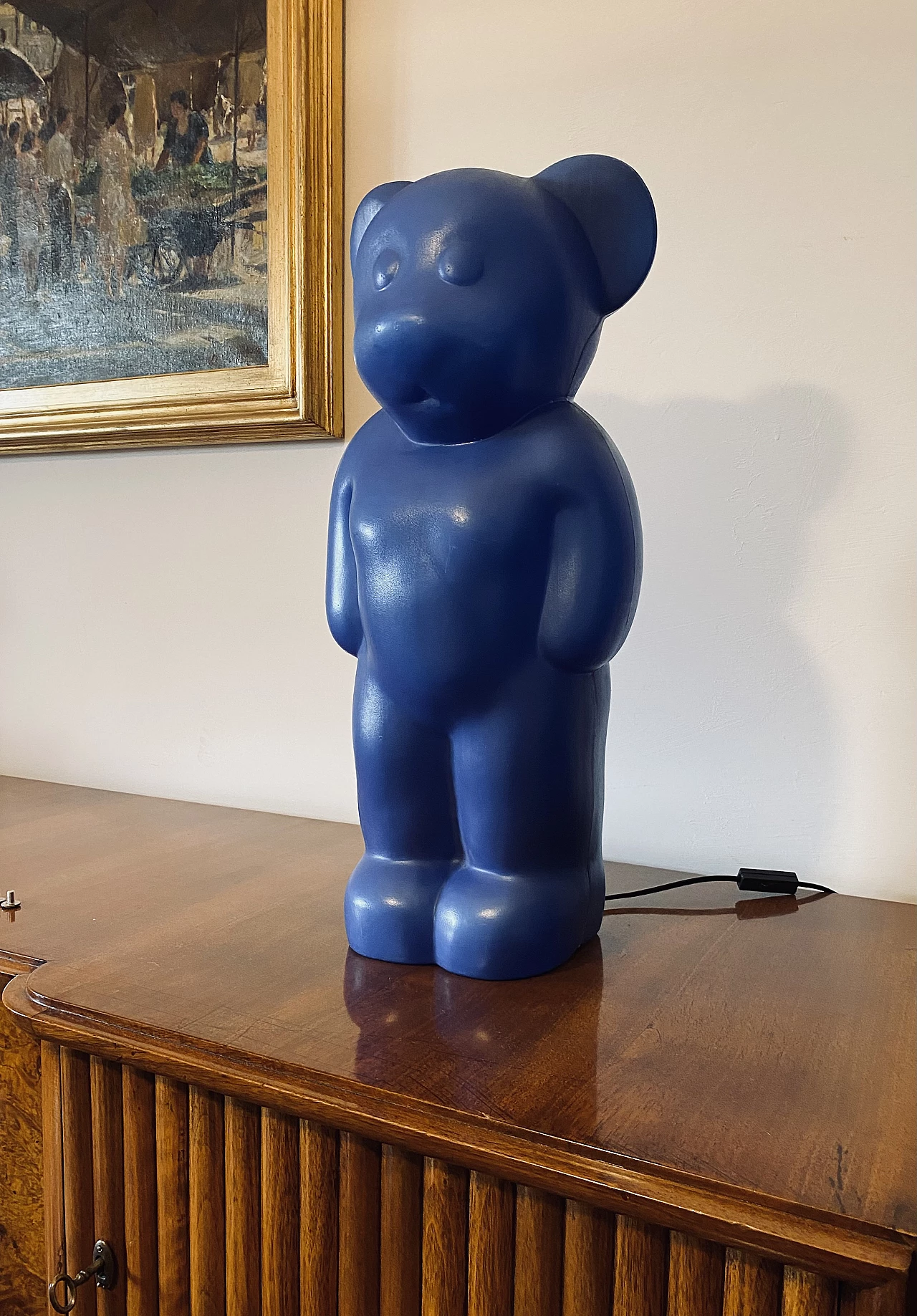 Blue Bear lamp by Heinz Klein for Elmar Flötotto, 1990s 3