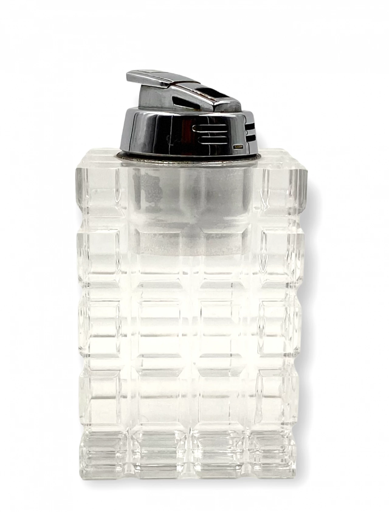 Transparent lucite table lighter, 1970s 7