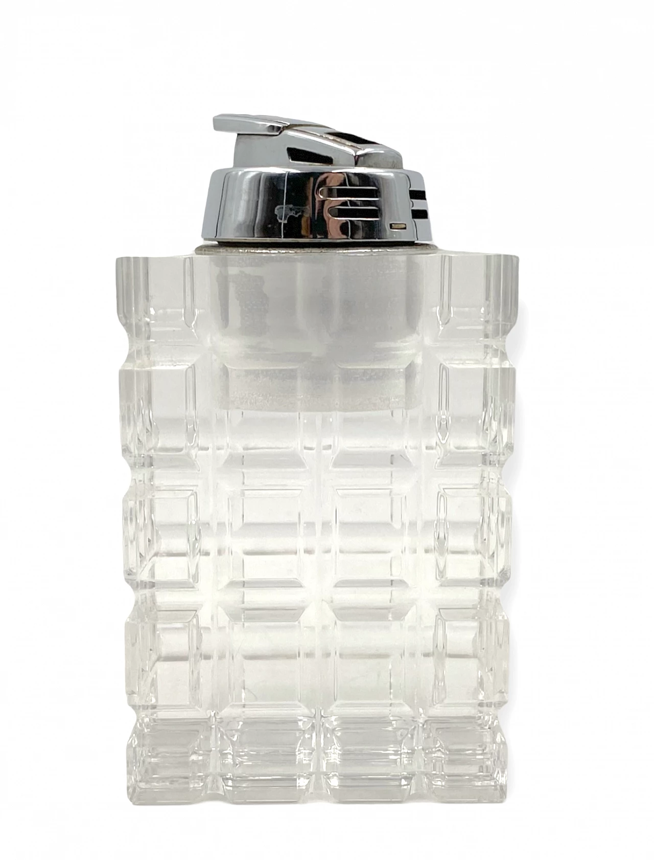 Transparent lucite table lighter, 1970s 8