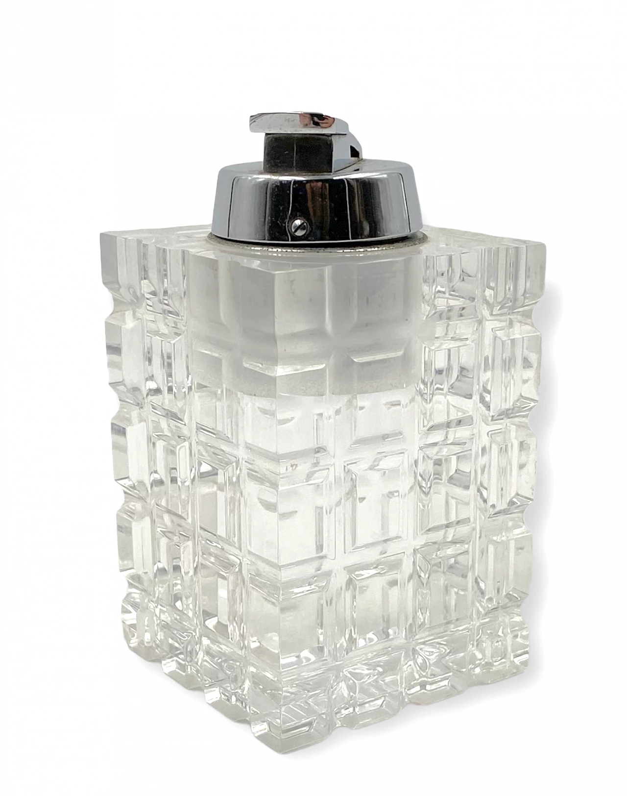 Transparent lucite table lighter, 1970s 10