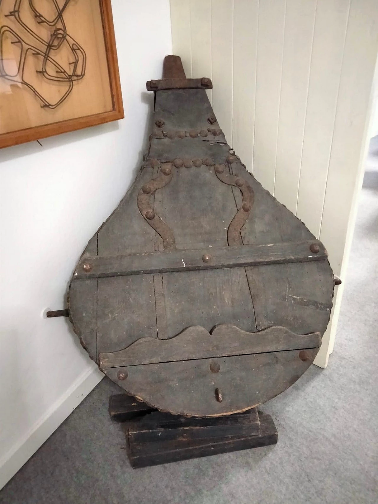 Mantice da fabbro in legno e cuoio, metà '800 4