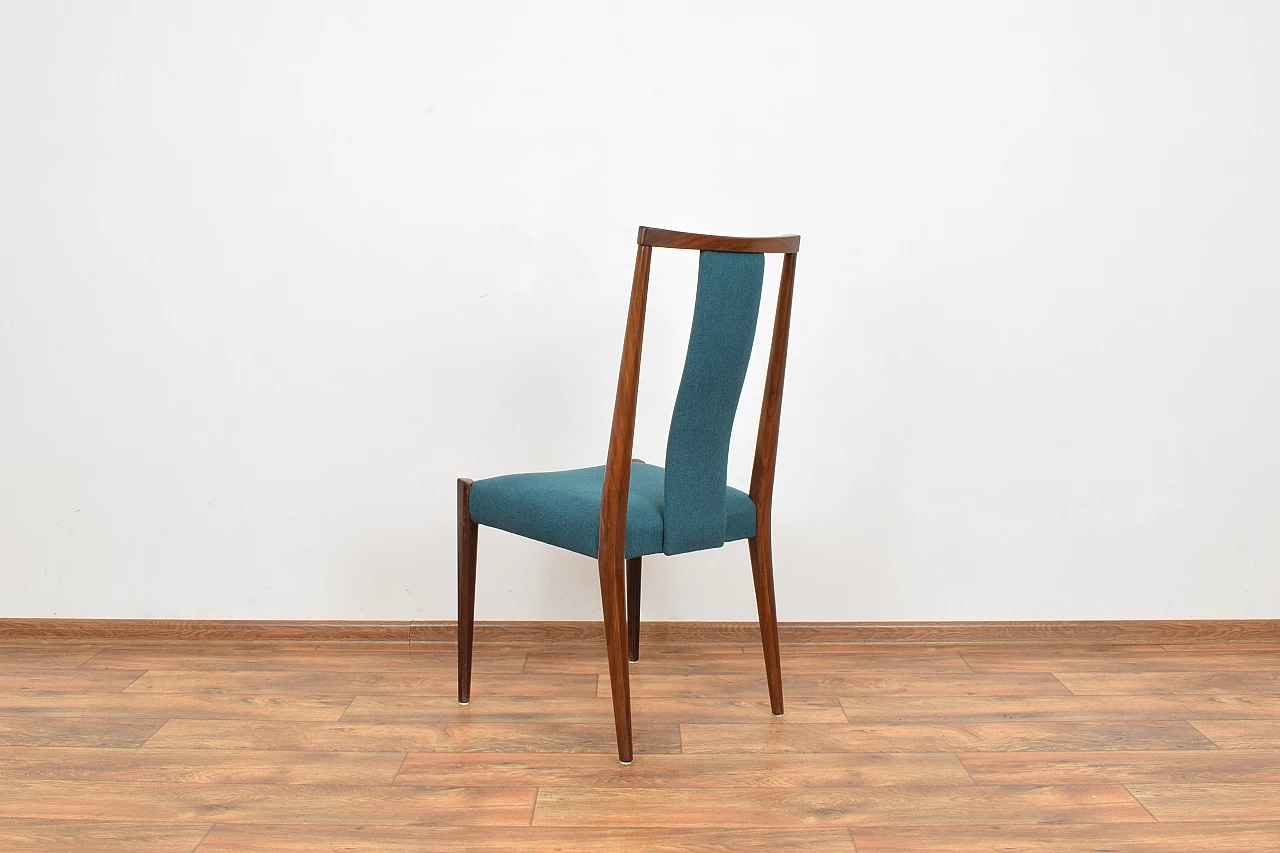 4 Danish solid teak dining chairs, 1960s 6