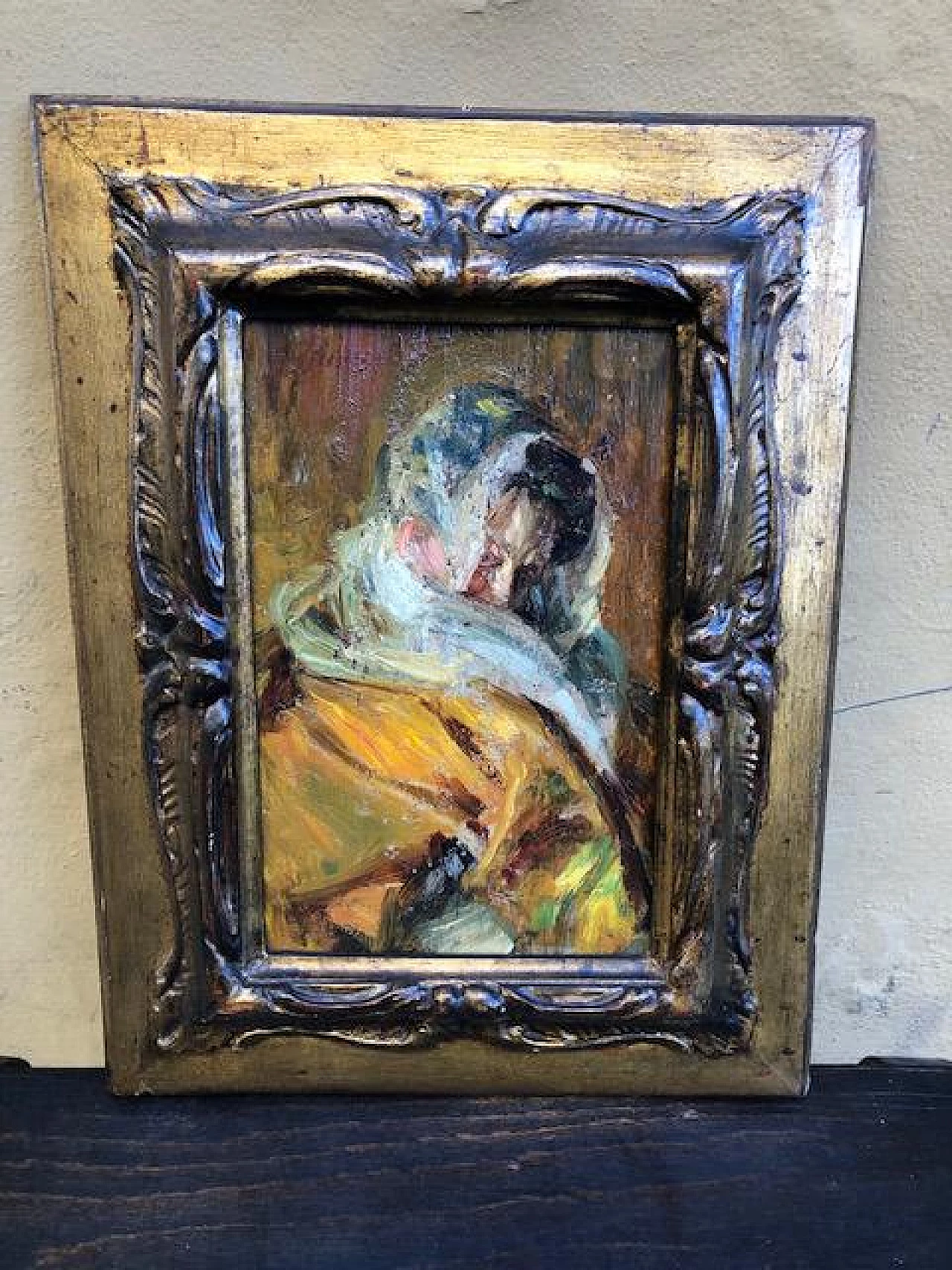 Ghiringhelli, Dama con velo, olio su tavola, anni '30 1