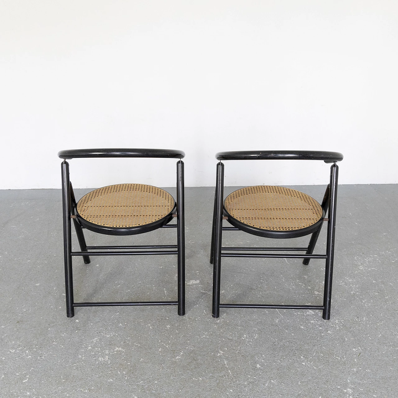 Pair of Vienna straw chairs, 1960s 7