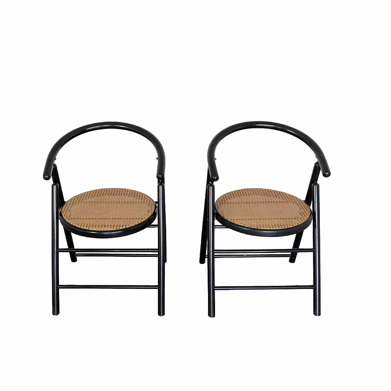 Pair of Vienna straw chairs, 1960s 10