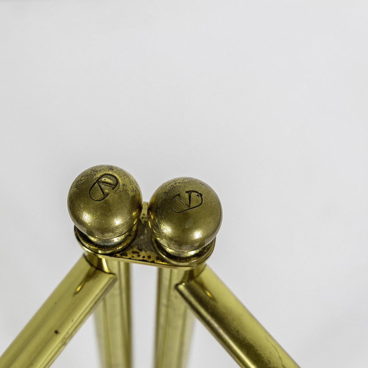 Brass towel rack by Valentino, 1970s 3