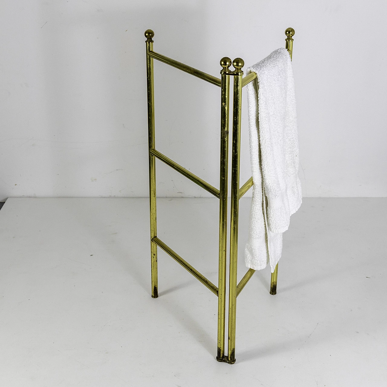 Brass towel rack by Valentino, 1970s 4