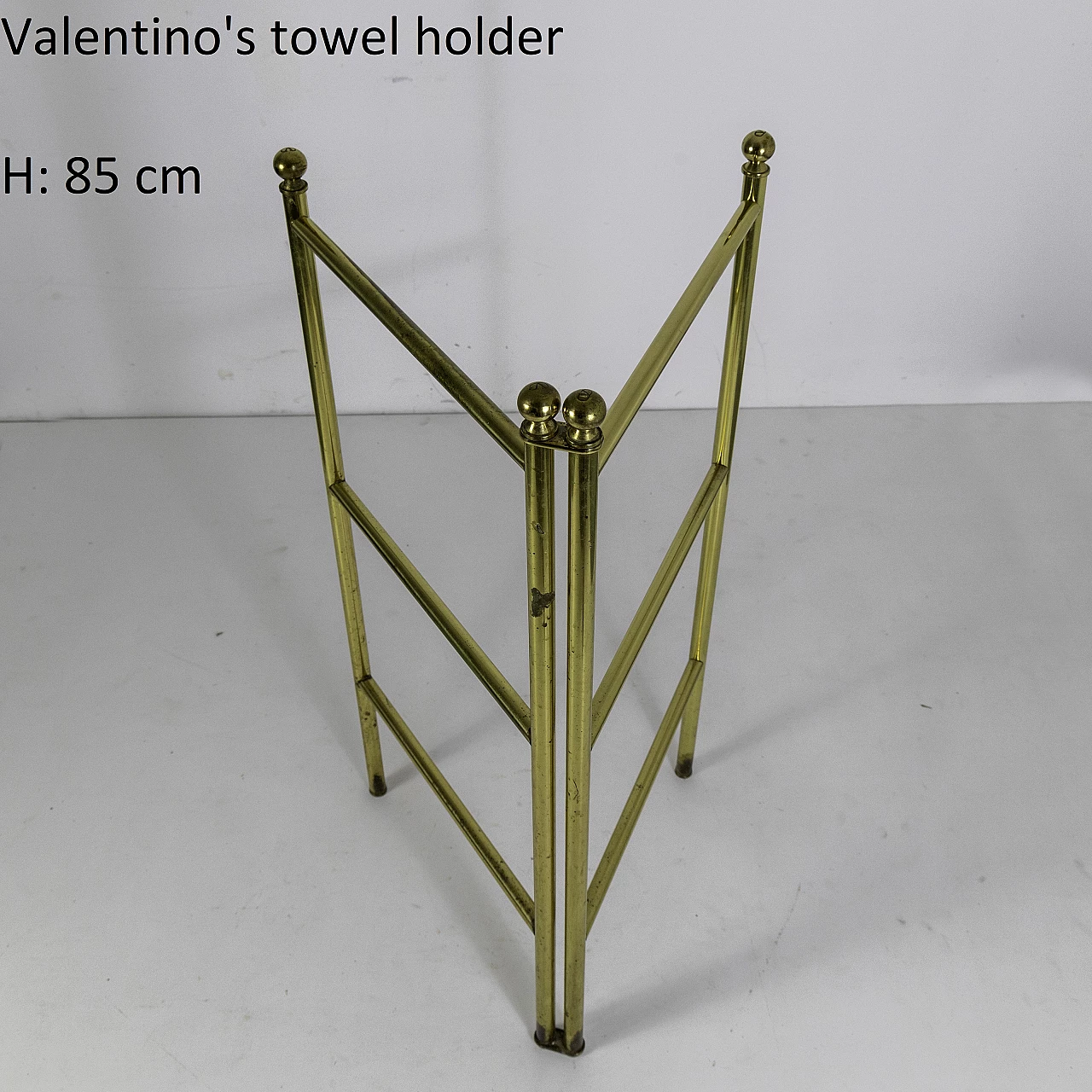 Brass towel rack by Valentino, 1970s 10