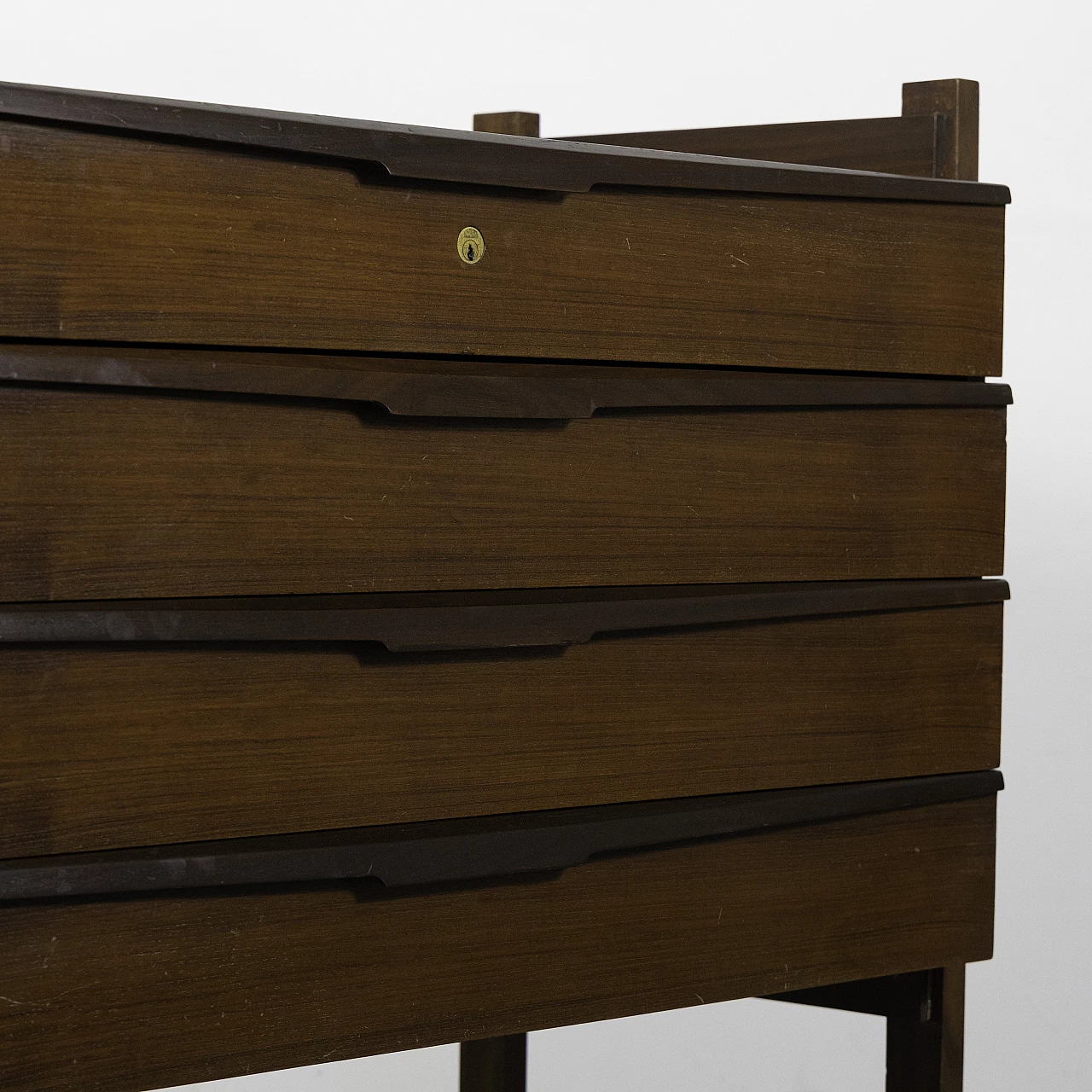 Teak wood chest of drawers, 1960s 11