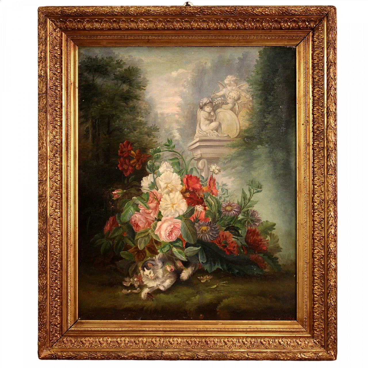 Still life, oil on canvas, second half 19th century 16