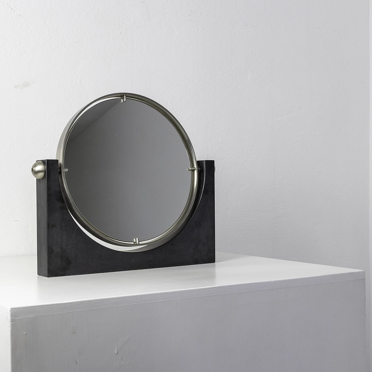 Specchio da tavolo in marmo, anni '60 2