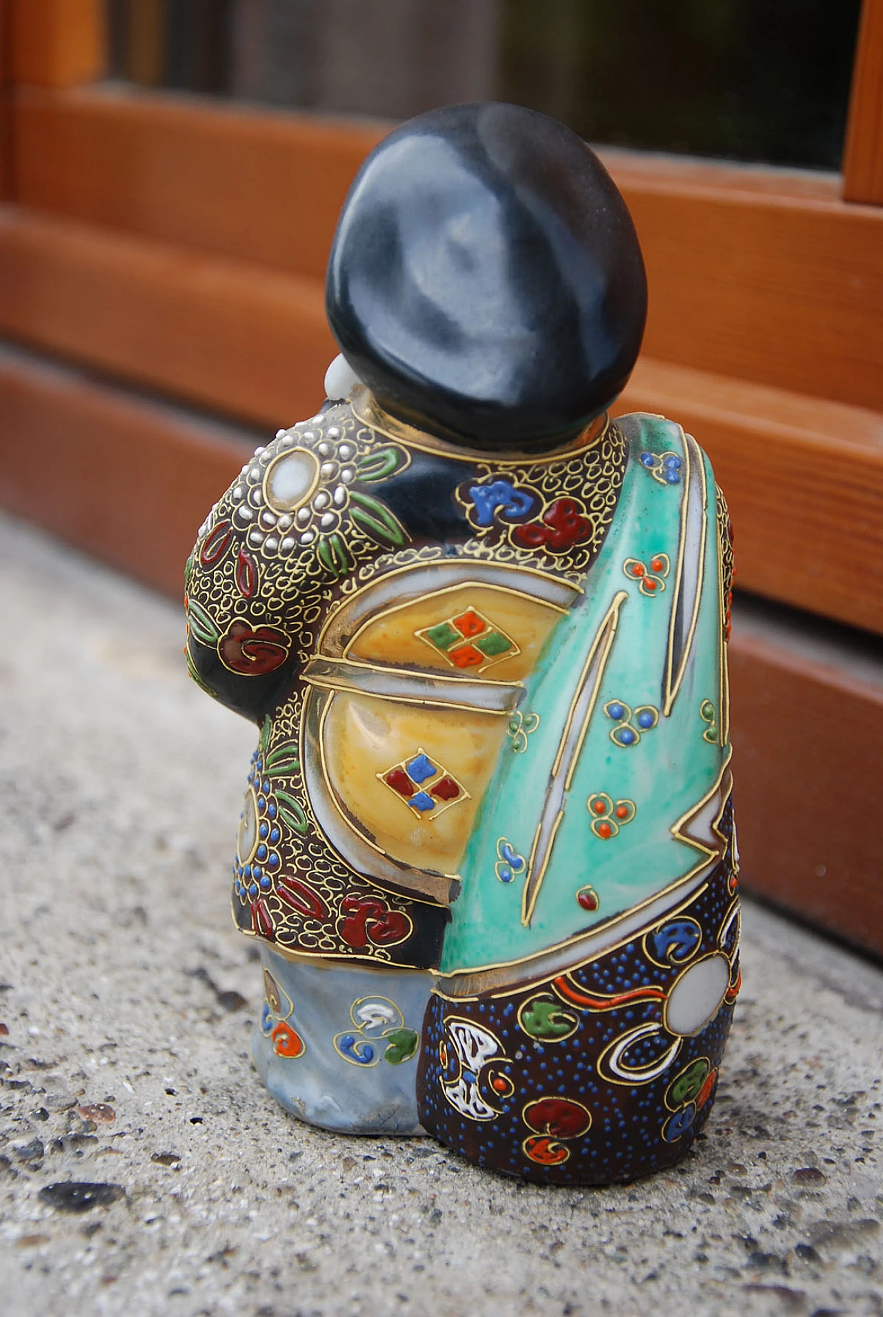 Japanese glazed porcelain Daikoku statuette, 1930s 2