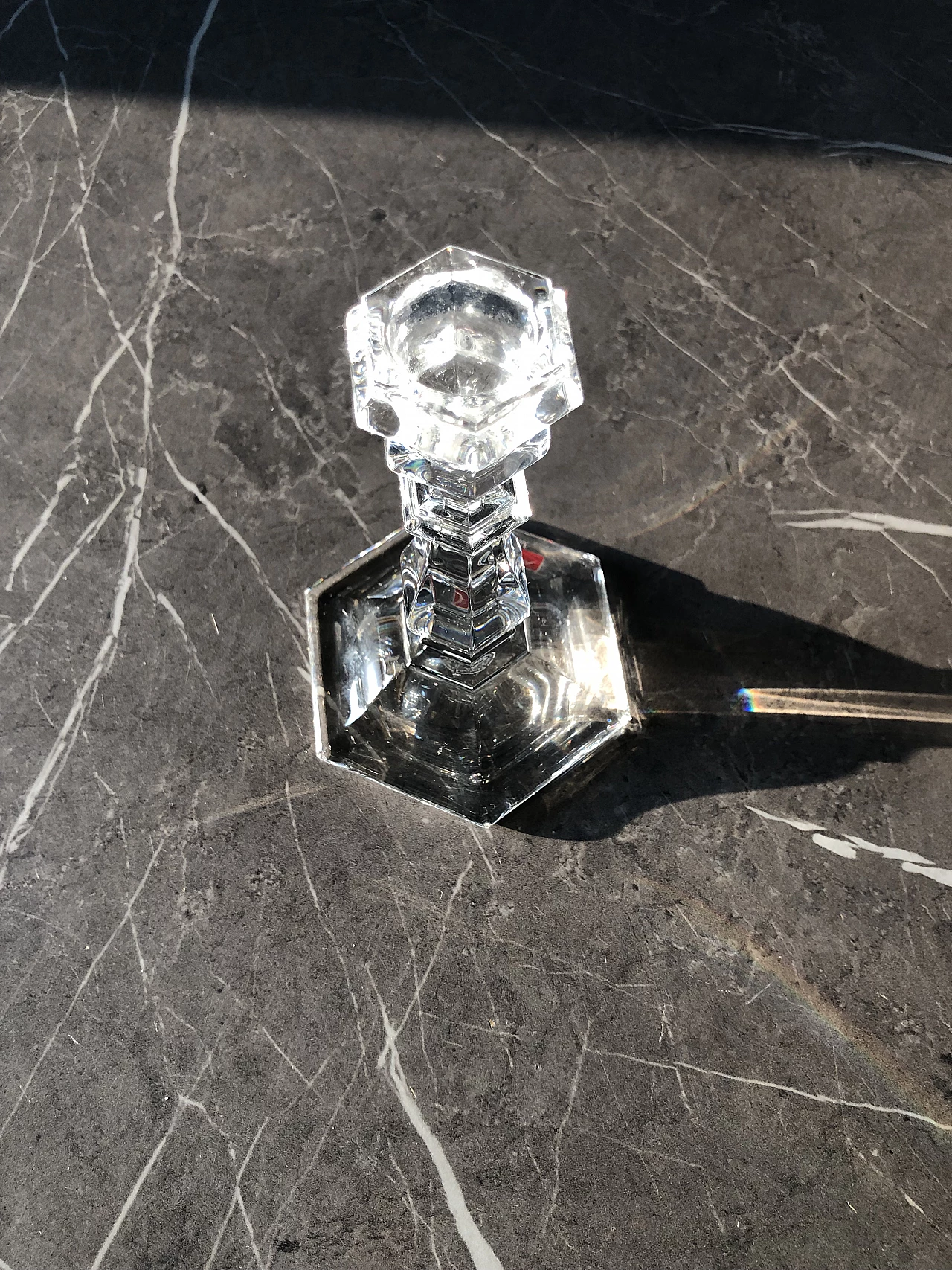 Candeliere in cristallo di Baccarat, anni '80 1
