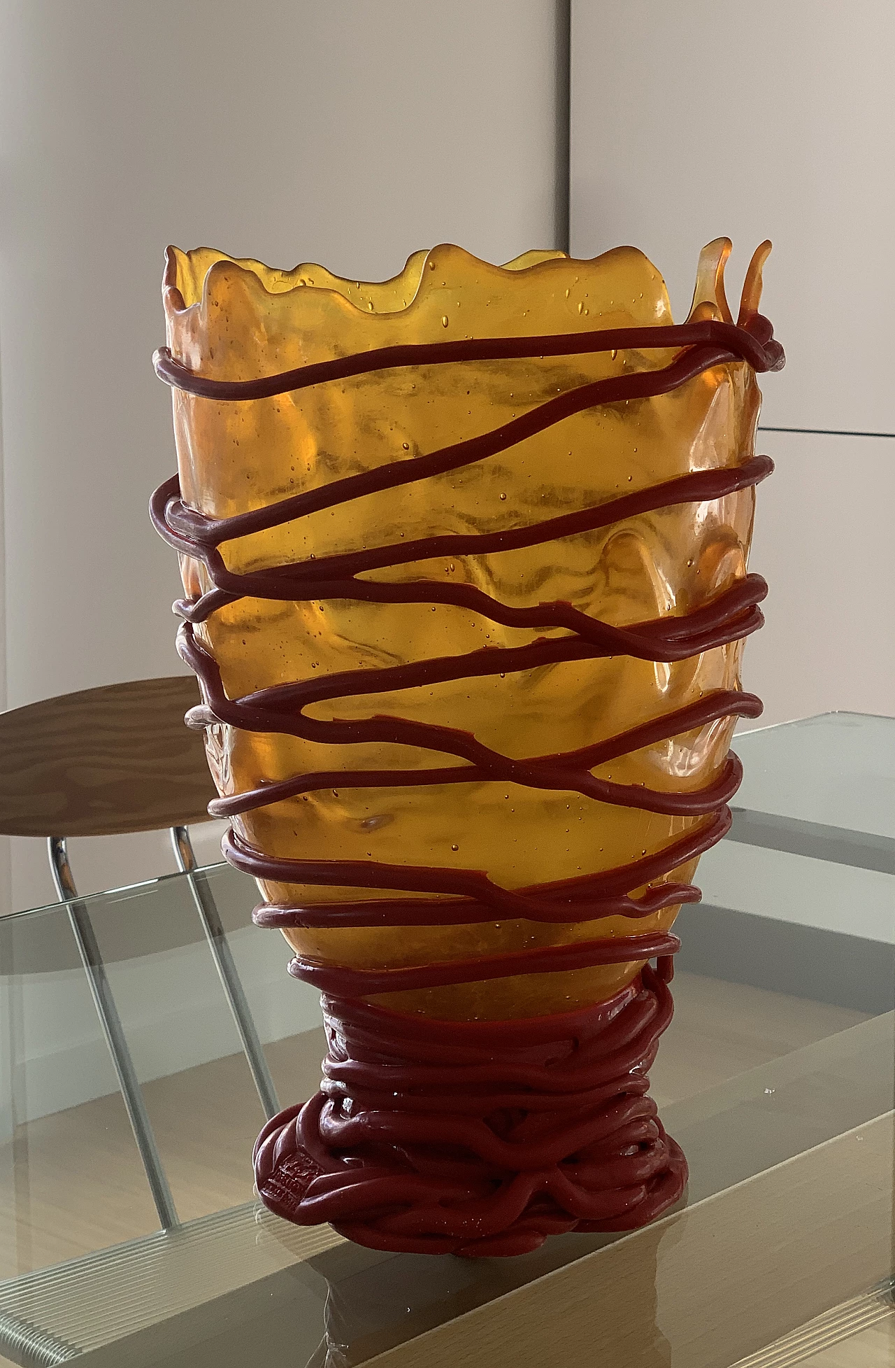 Resin Spaghetti vase by Gaetano Pesce 5