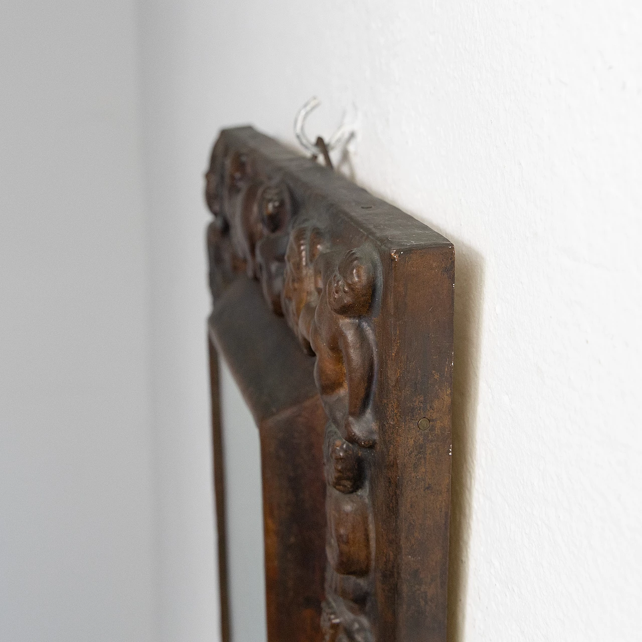 Mirror with carved copper frame, 1950s 12