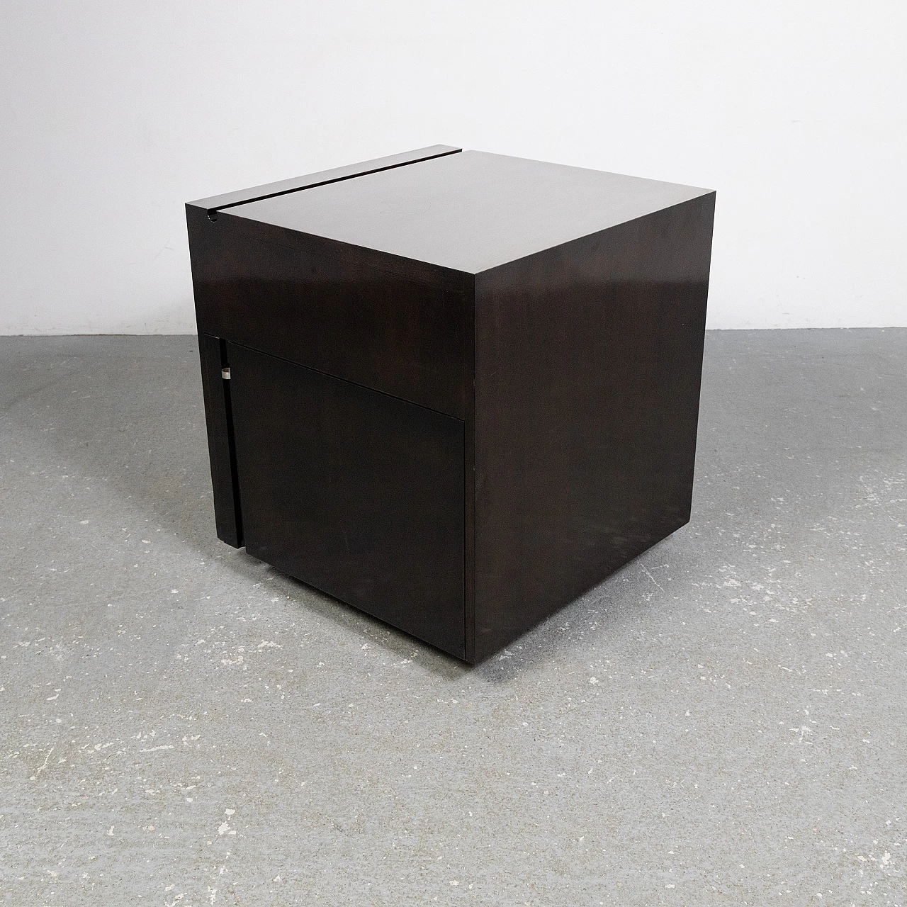 Carrello bar in palissandro e metallo di Franco Bettonica per Cini & Nils, anni '70 1